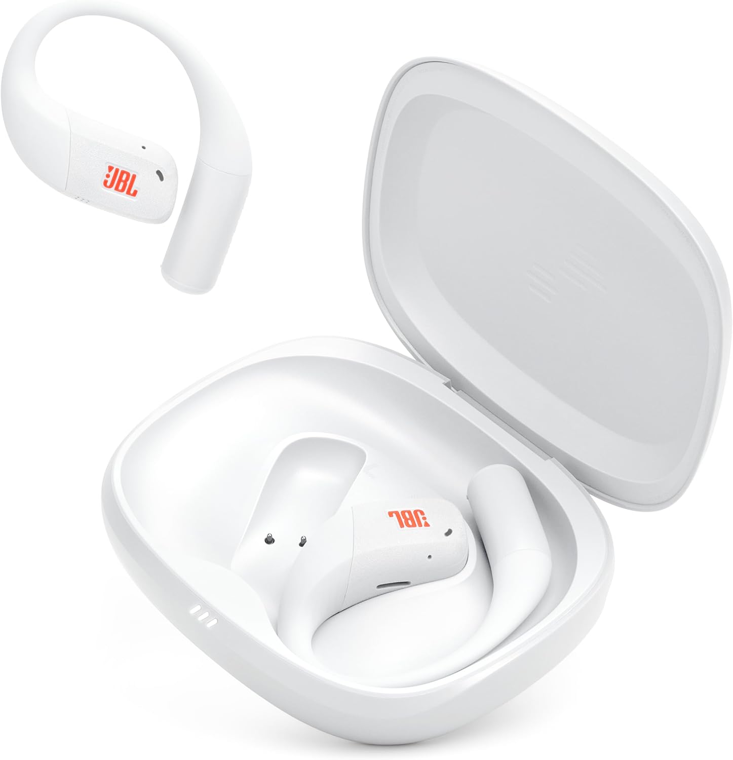 AUDÍFONOS TRUE WIRELESS JBL ENDURANCE ZONE BLANCO NARANJA - 1