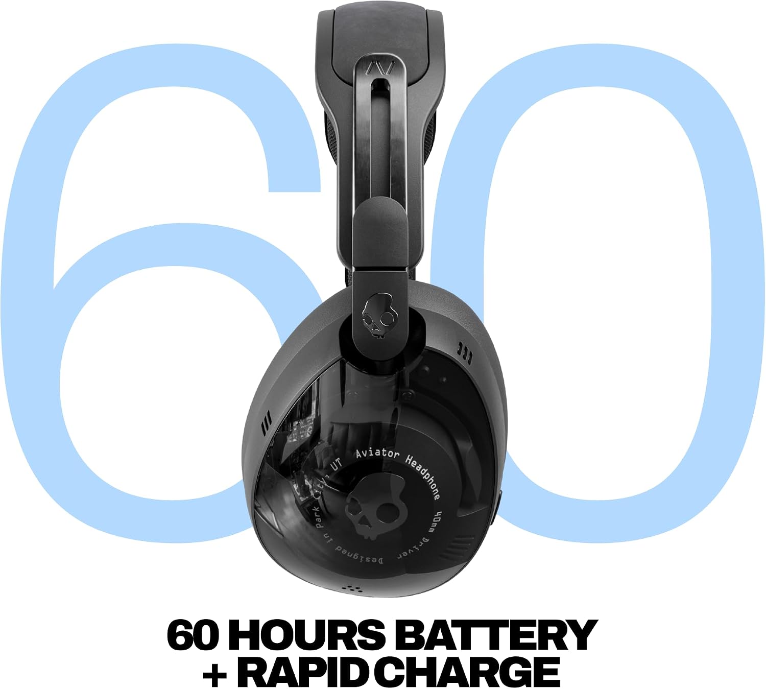 AUDÍFONOS SKULLCANDY AVIATOR 900 ANC INALÁMBRICOS CON CANCELACIÓN DE RUIDO TRUE BLACK - 3