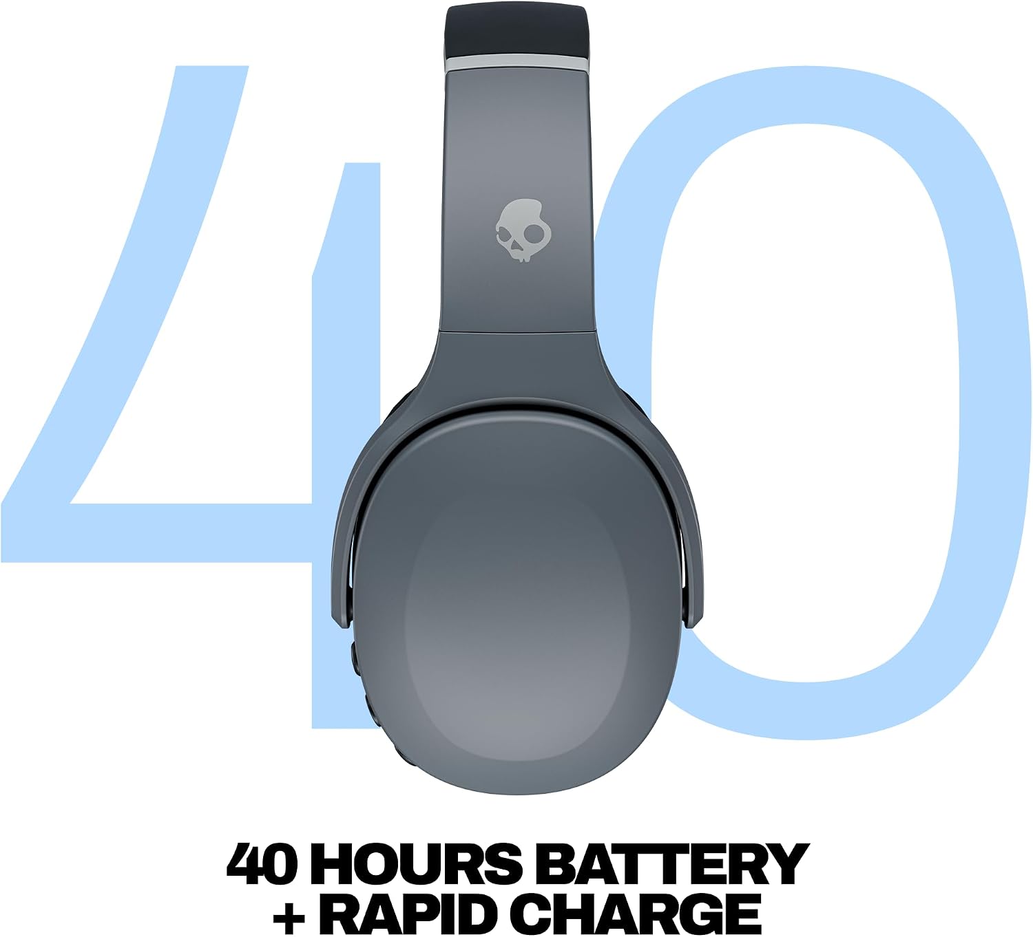 AUDÍFONOS SKULLCANDY CRUSHER EVO WIRELESS BASS AJUSTABLE GRIS CHILL - 3