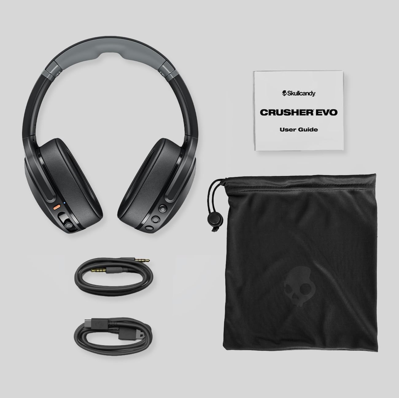 AUDÍFONOS SKULLCANDY CRUSHER EVO WIRELESS BASS AJUSTABLE GRIS CHILL - 5