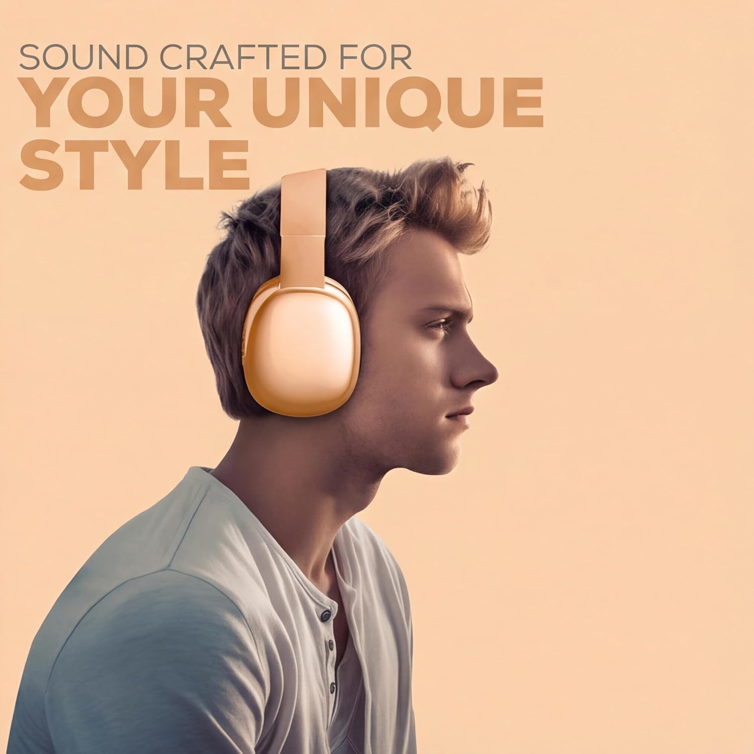 AUDÍFONOS OVER EAR GABBA GOODS BLUETOOTH INALÁMBRICOS CON MICRÓFONO Y RANURA MICRO SD NARANJA - 4