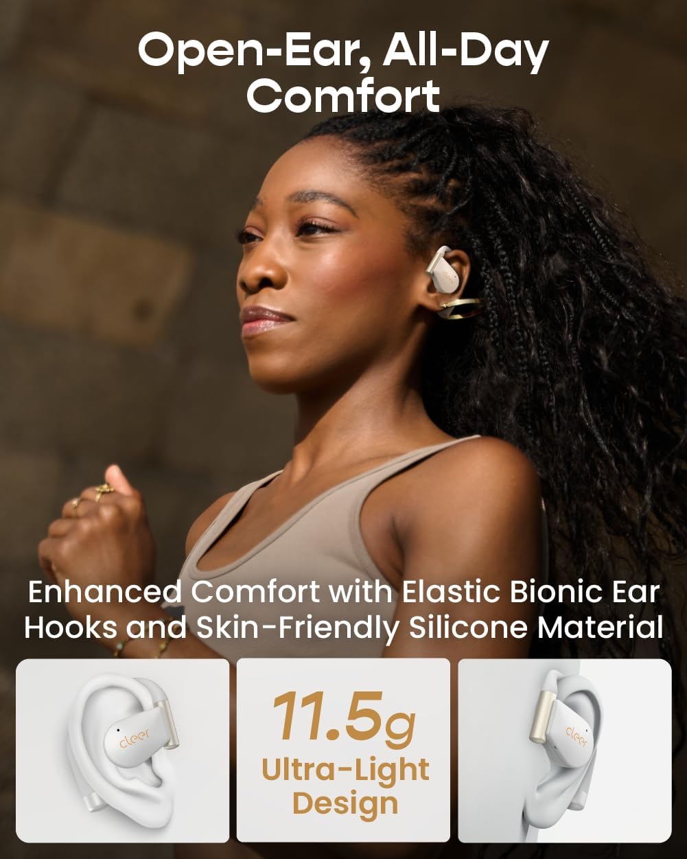 AUDÍFONOS IN-EAR CLEER ARC 5 OPEN EAR BLANCO - 5