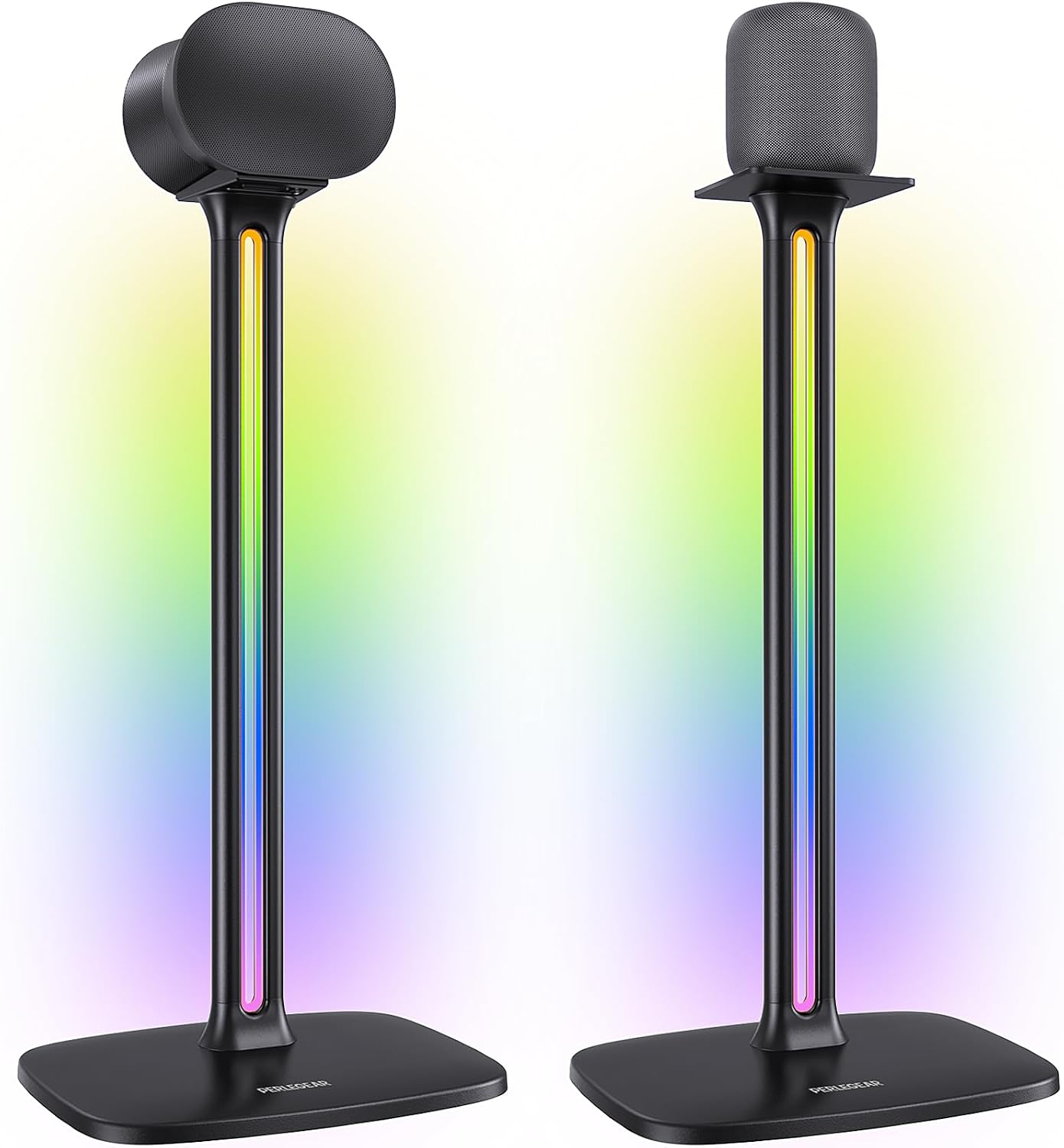 SOPORTES PARA PARLANTES PERLEGEAR SONICBEAM™ CON ILUMINACIÓN RGB NEGRO CON LUZ LED - 1