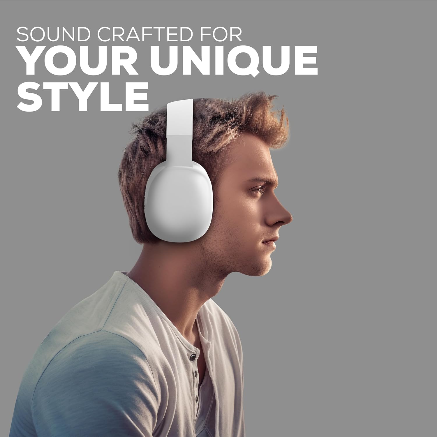 AUDÍFONOS GABBA GOODS OVER EAR BLUETOOTH CON MICRÓFONO Y MICRO SD PLATA - 4