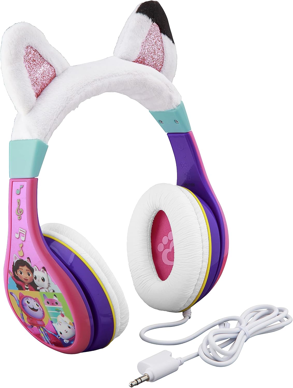 AUDÍFONOS PARA NIÑOS EKIDS GABBYS DOLLHOUSE CON CABLE Y CONECTOR 3.5MM - 1