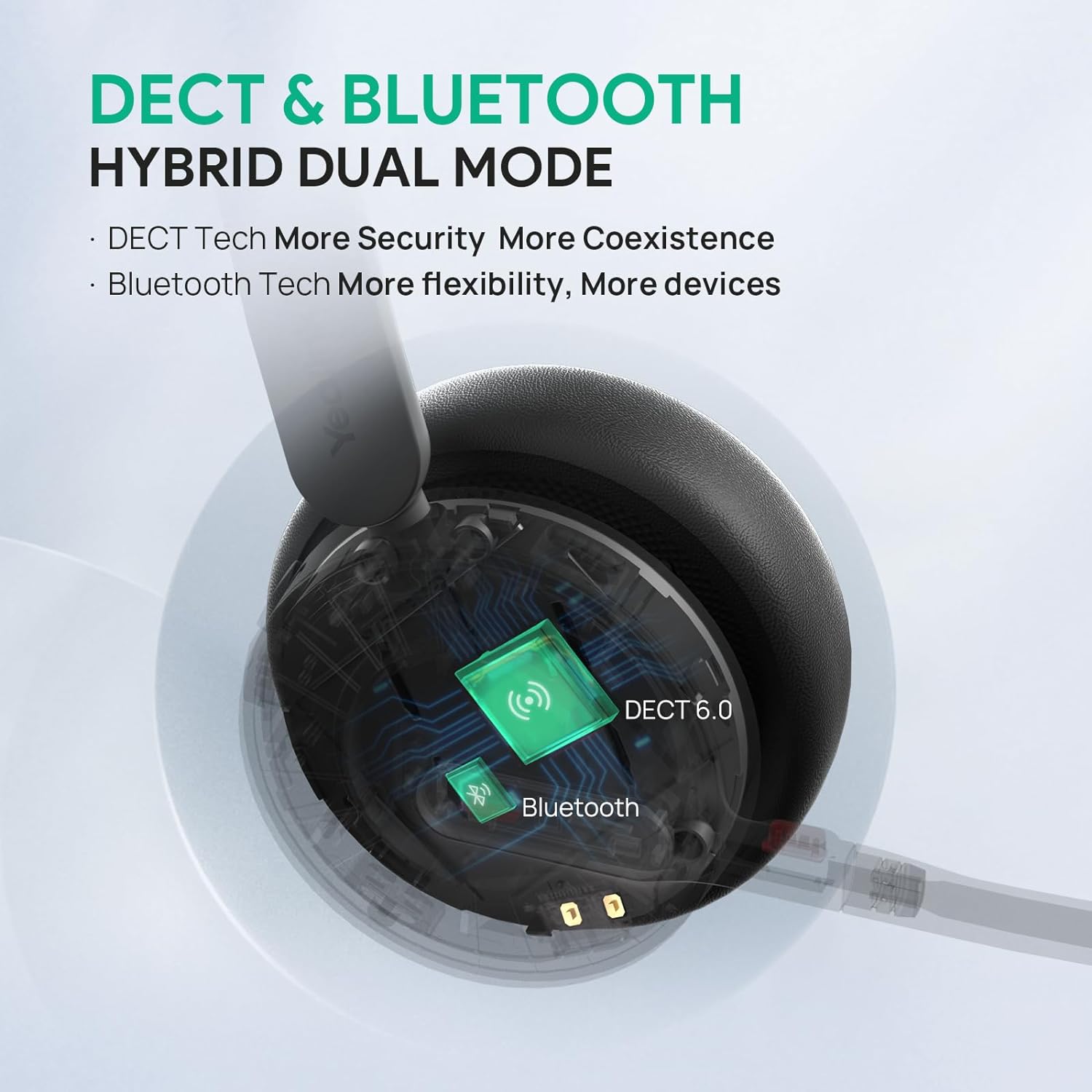 HEADSET INALÁMBRICO YEALINK WH64 DUAL UC DECT Y BLUETOOTH - 2