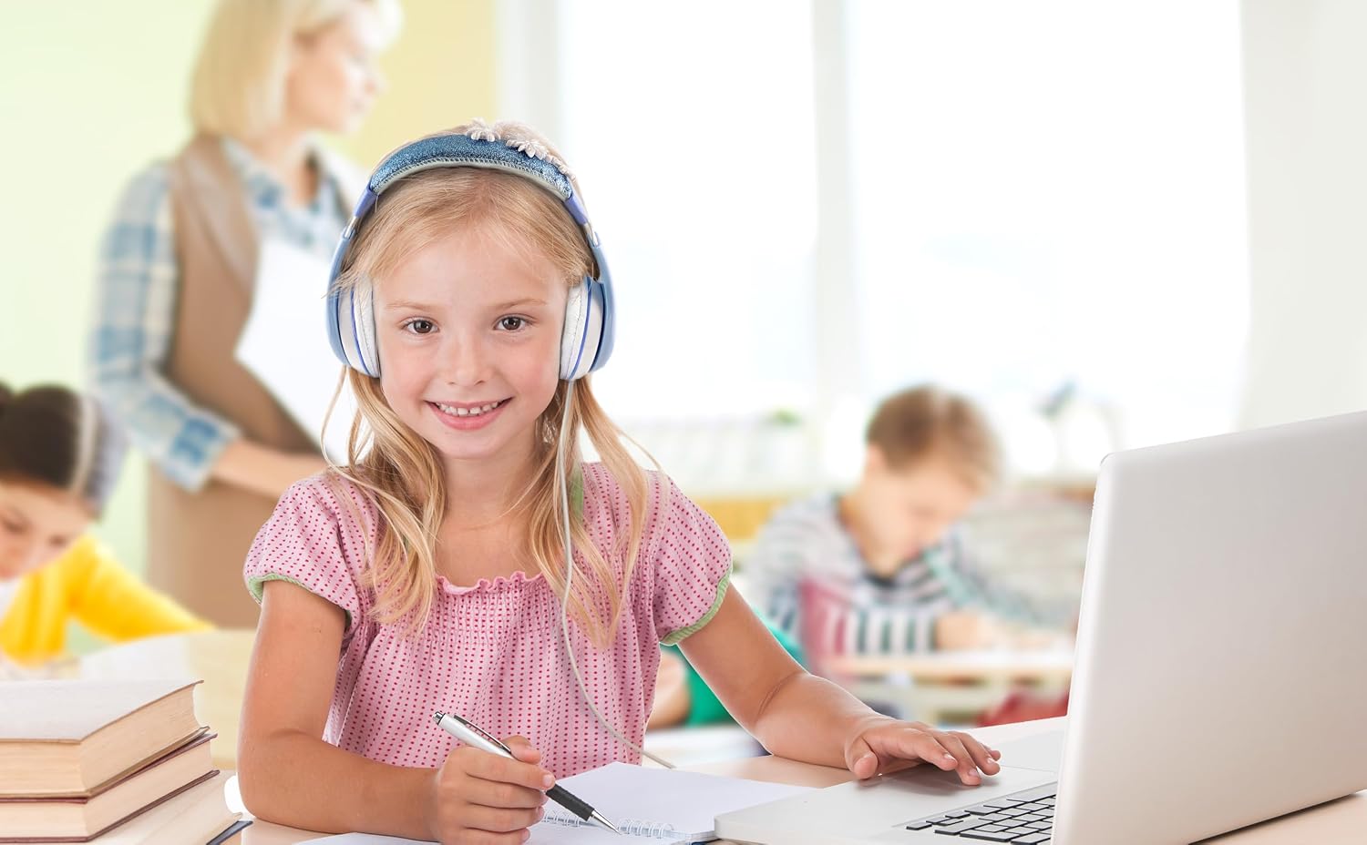 AUDÍFONOS PARA NIÑOS EKIDS FROZEN CON CABLE Y CONECTOR 3.5 MM - 5