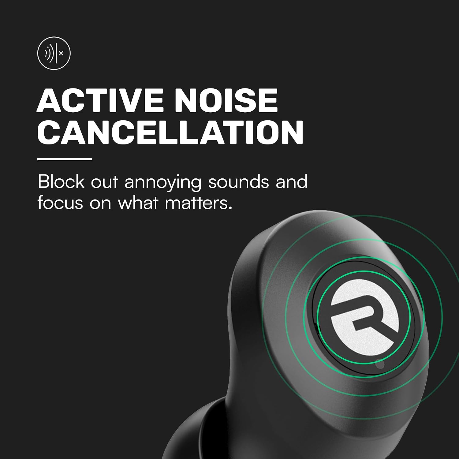 AUDÍFONOS RAYCON EVERYDAY BLUETOOTH INALÁMBRICOS CON MICRÓFONO Y CANCELACIÓN ACTIVA DE RUIDO MORADO - 3