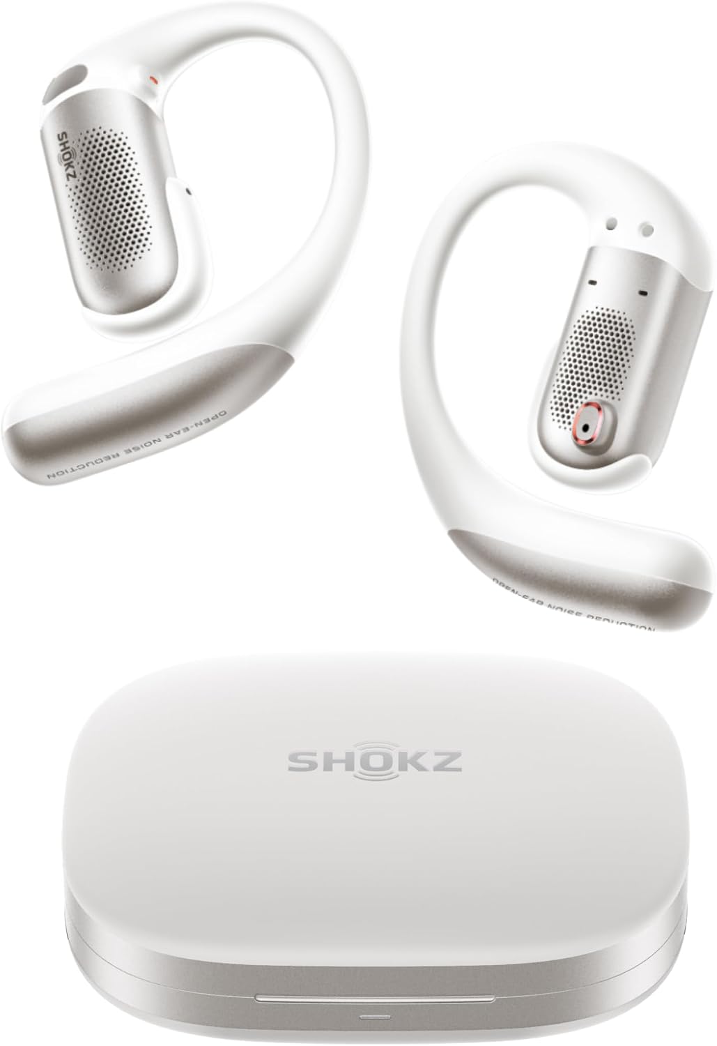 AUDÍFONOS SHOKZ OPENFIT PRO ABIERTOS CON REDUCCIÓN DE RUIDO Y DOLBY ATMOS BLANCO - 1