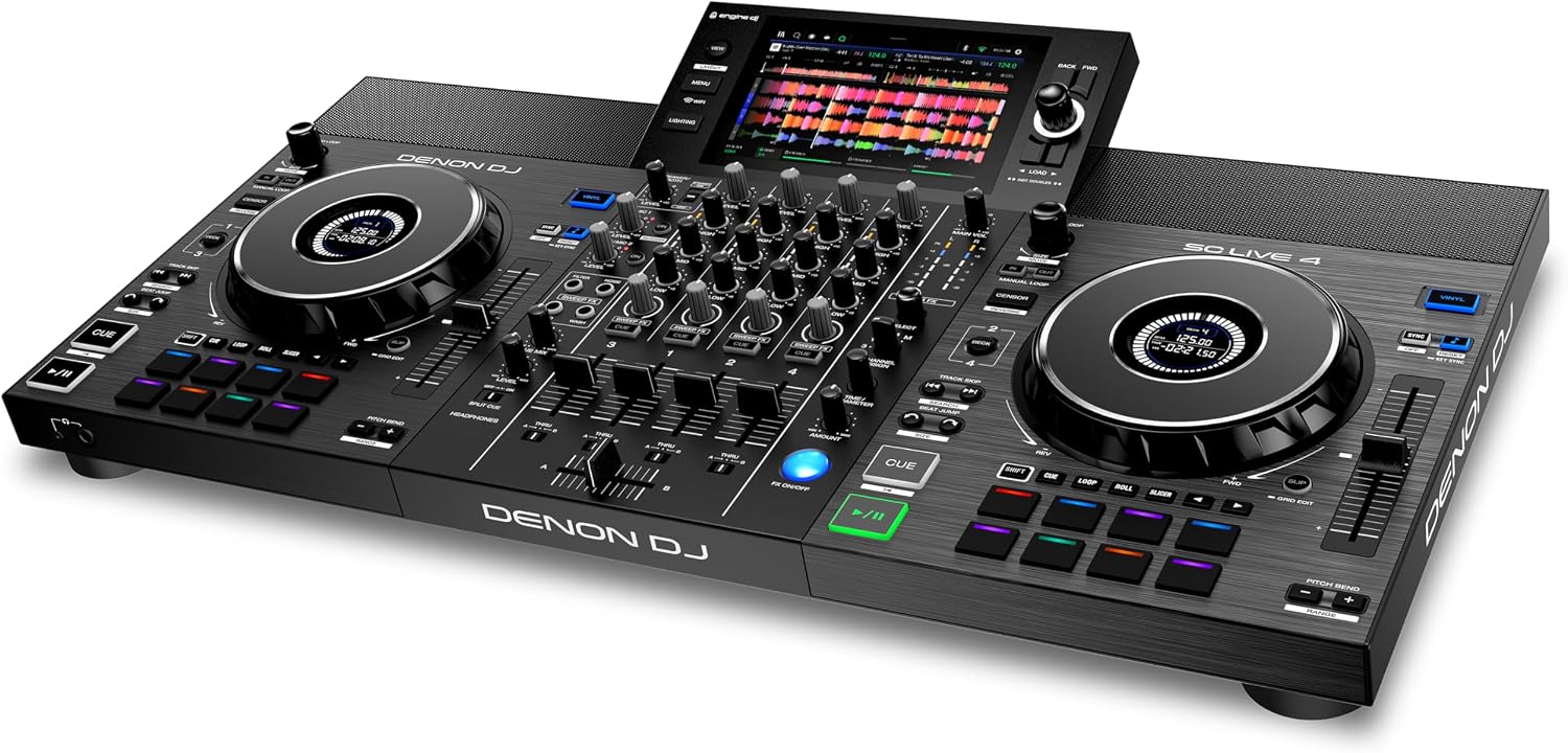 CONTROLADOR DJ DENON DJ SC LIVE 4 STANDALONE NEGRO - 1