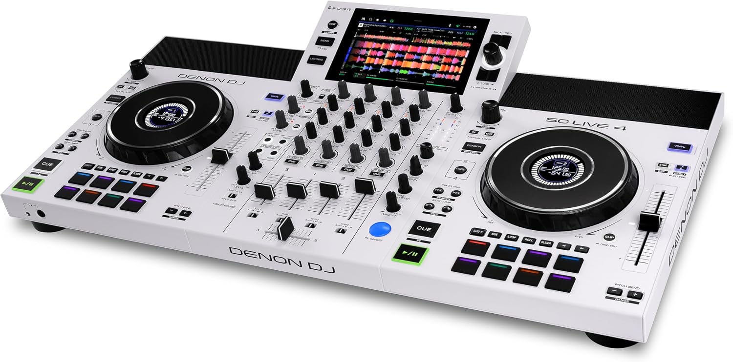 CONTROLADOR DJ DENON DJ SC LIVE 4 BLANCO - 1