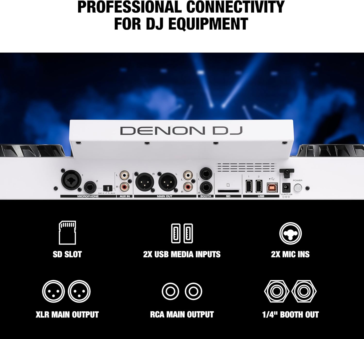 CONTROLADOR DJ DENON DJ SC LIVE 4 BLANCO - 5
