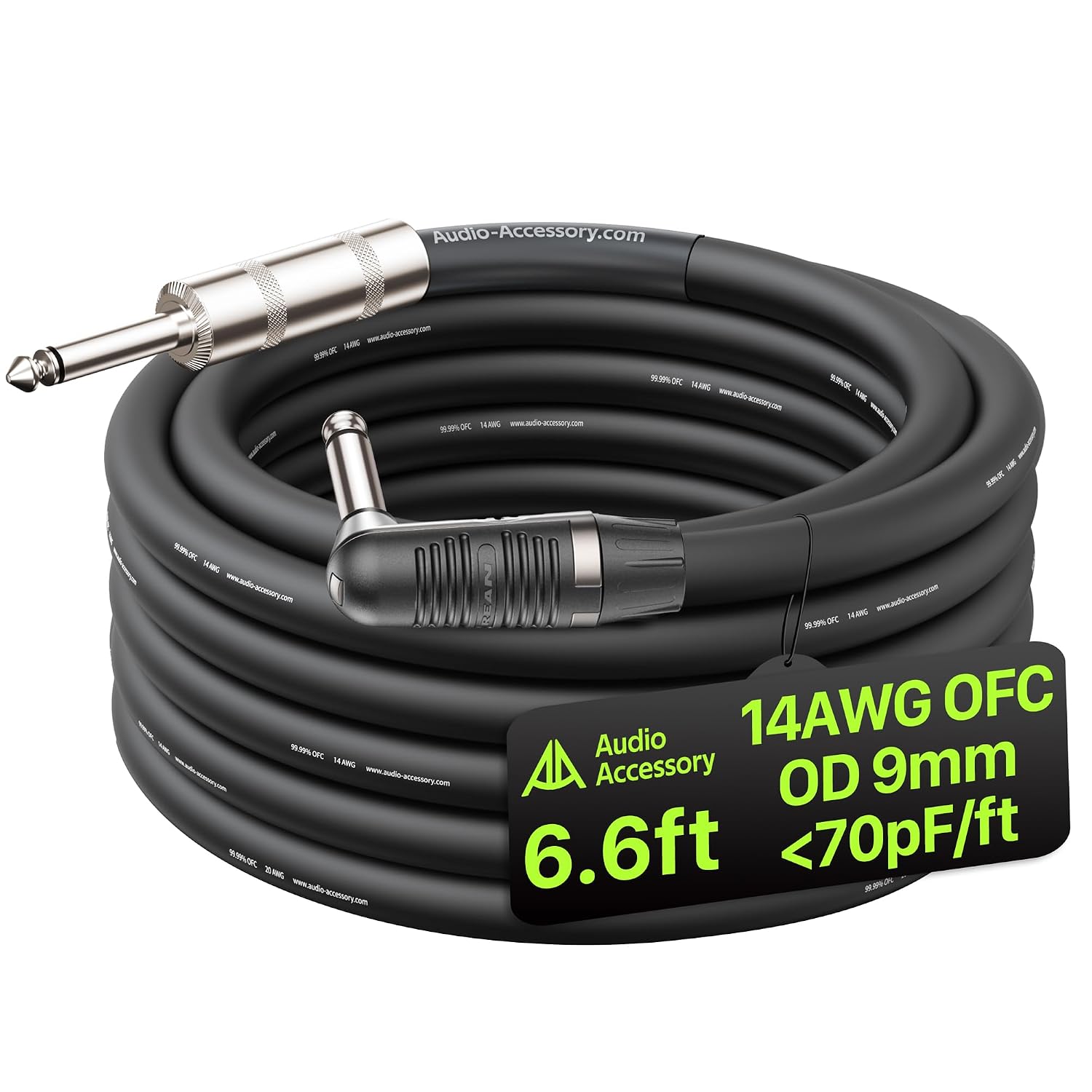 CABLE PARA PARLANTE AA AUDIO ACCESSORY 14 AWG 2 CONDUCTORES SIN BLINDAJE 2 M - 1