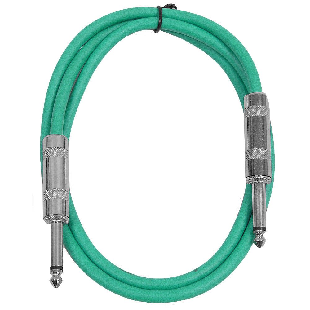 CABLE PARA INSTRUMENTO SEISMIC AUDIO SASTSX-3 VERDE 3 PIES 6 UNIDADES - 2