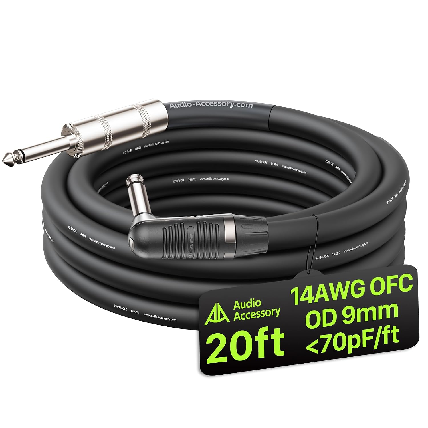 CABLE PARA PARLANTE AA AUDIO ACCESSORY 14 AWG 20 PIES SIN BLINDAJE 2 CONDUCTORES - 1