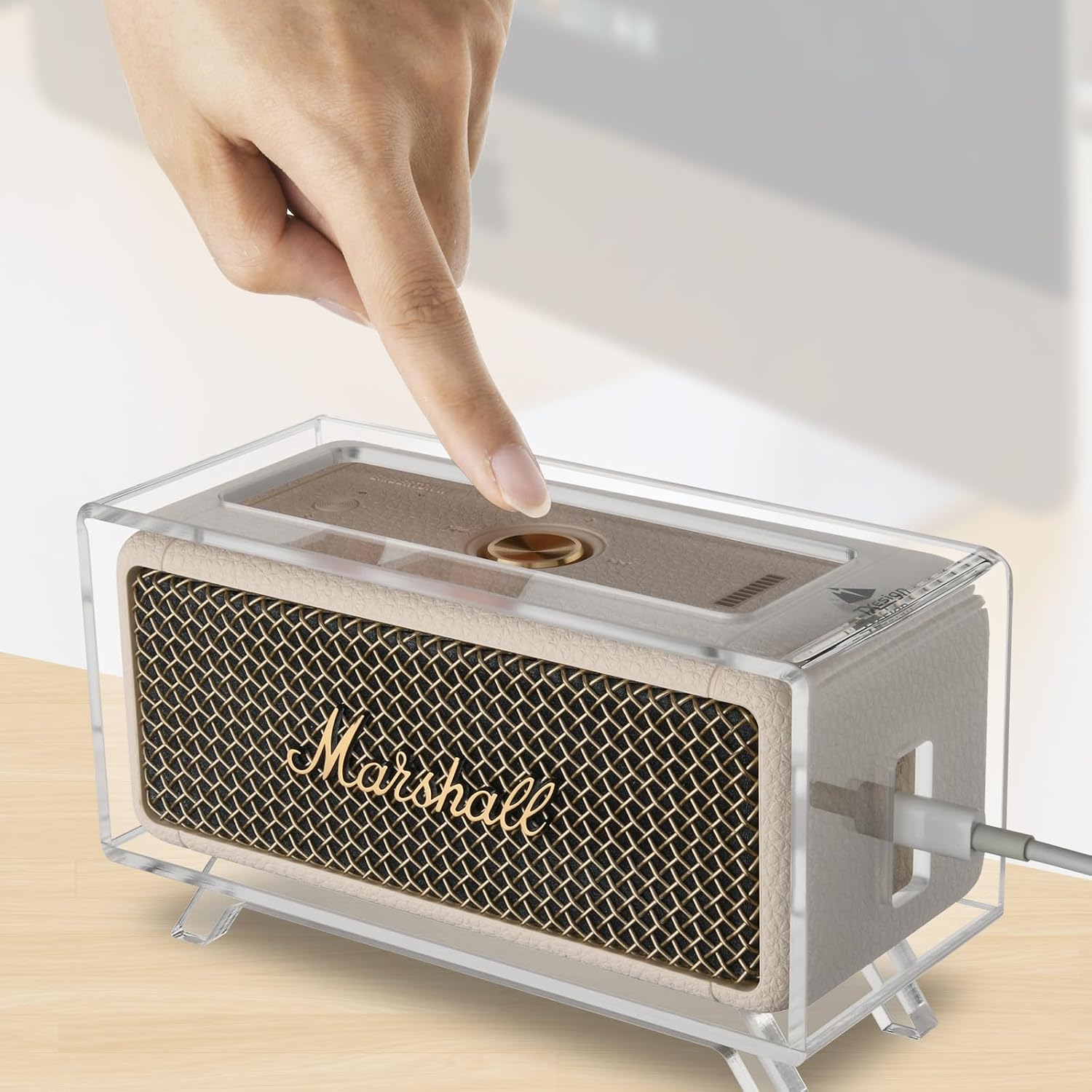 SOPORTE DE ESCRITORIO ACRÍLICO TXESIGN PARA PARLANTES MARSHALL EMBERTON/EMBERTON II/EMBERTON III TRANSPARENTE - 4