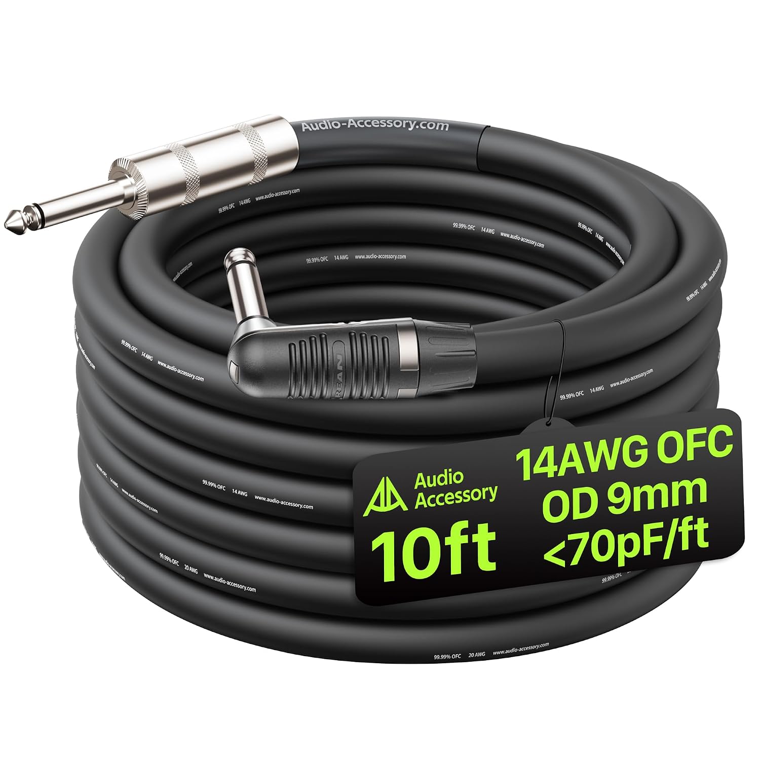 CABLE PARA PARLANTE AA AUDIO ACCESSORY 14 AWG 10 PIES SIN BLINDAJE 2 CONDUCTORES - 1