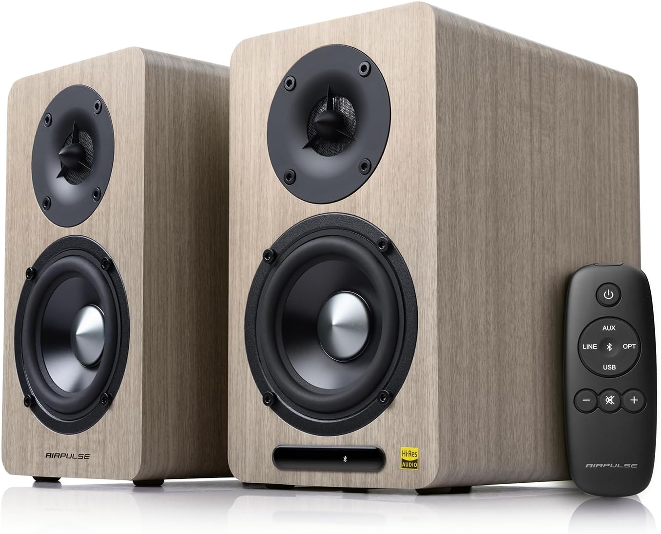 PARLANTES EDIFIER AIRPULSE A60 BLUETOOTH HI-RES WALNUT - 1