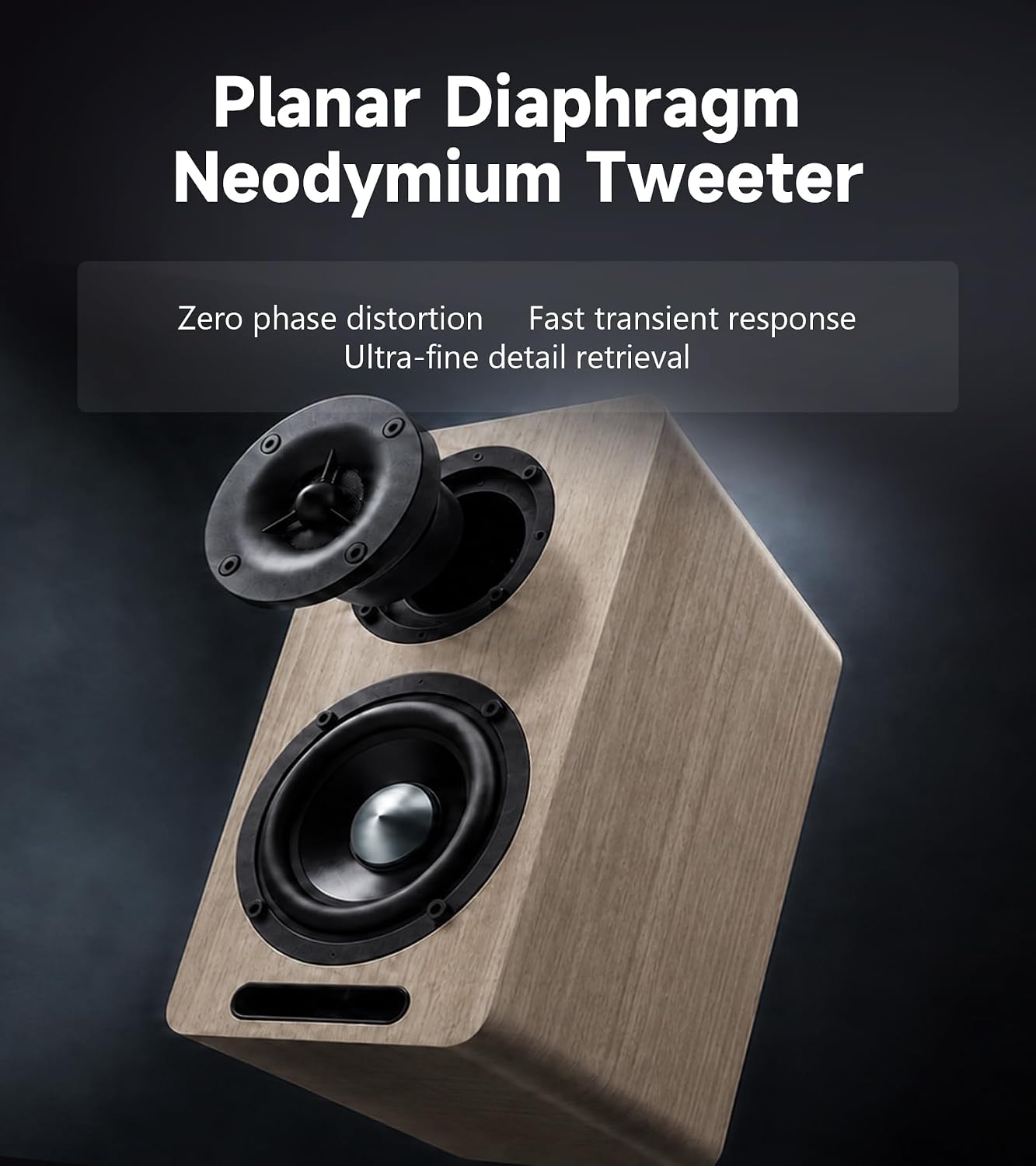 PARLANTES EDIFIER AIRPULSE A60 BLUETOOTH HI-RES WALNUT - 2