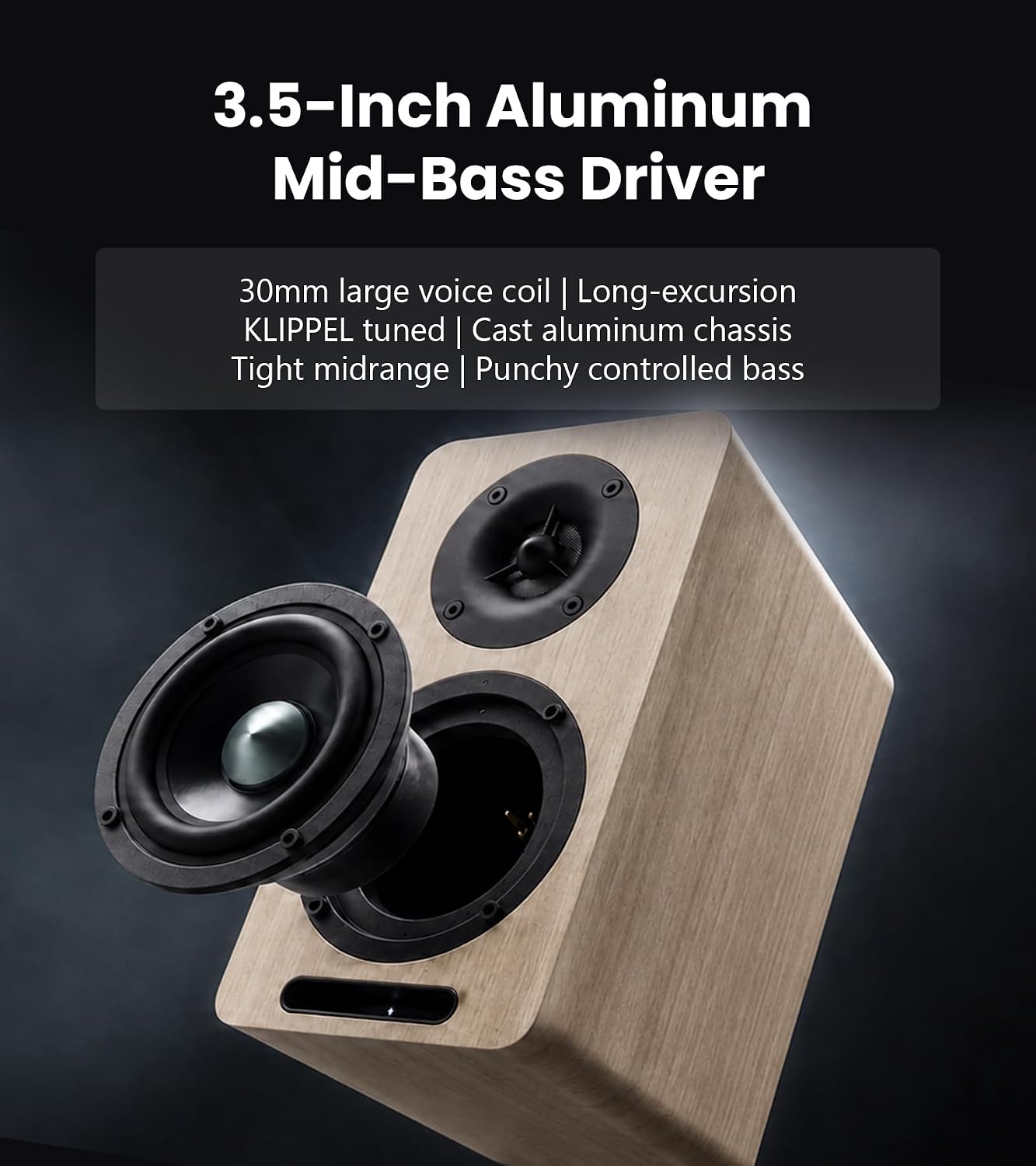 PARLANTES EDIFIER AIRPULSE A60 BLUETOOTH HI-RES WALNUT - 3