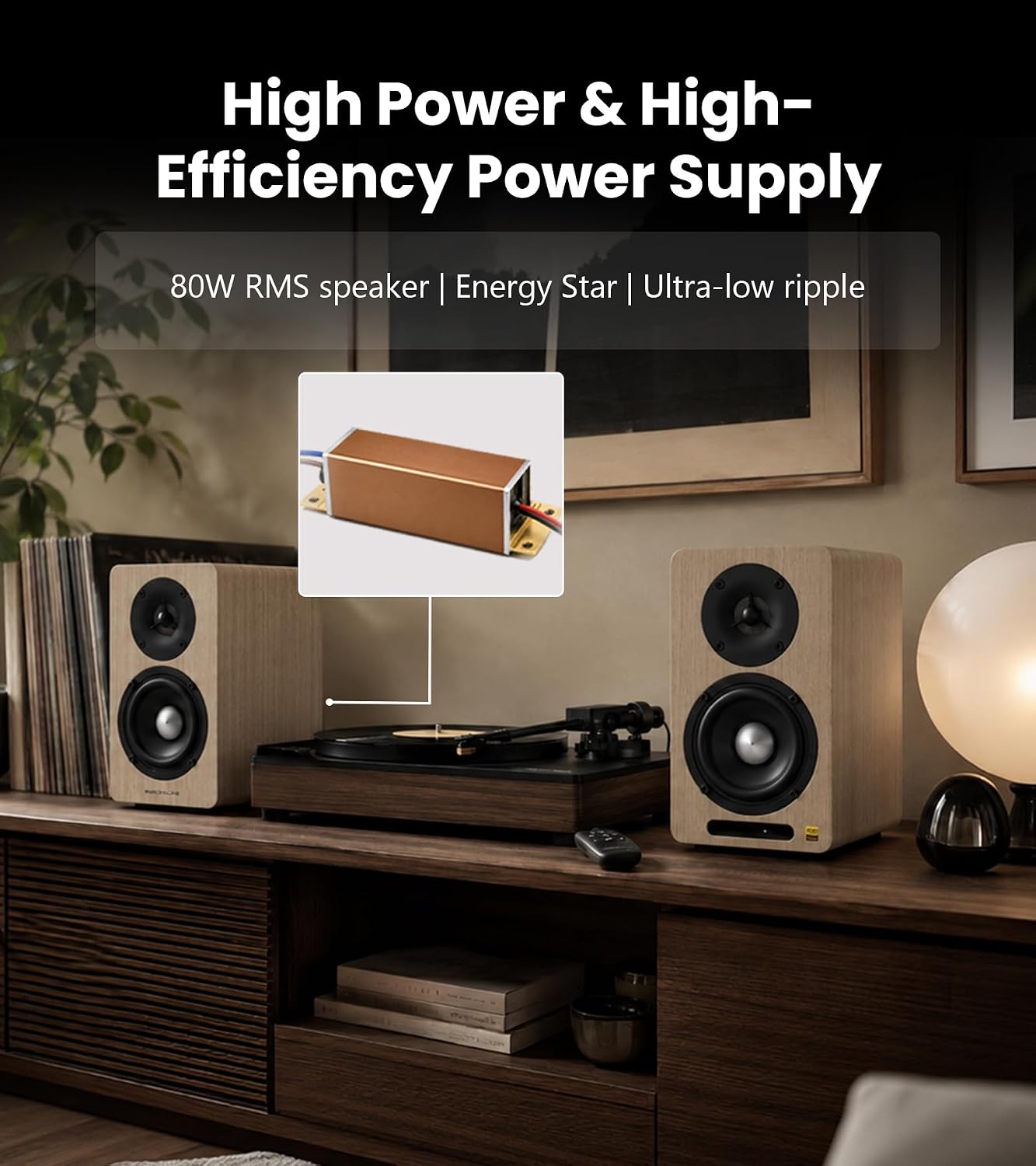 PARLANTES EDIFIER AIRPULSE A60 BLUETOOTH HI-RES WALNUT - 5