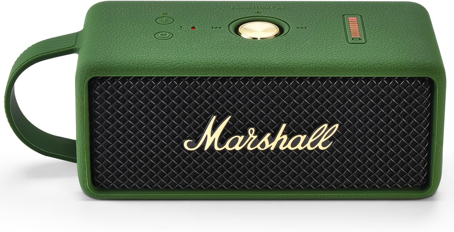 ESTUCHE PROTECTOR DE SILICONA PARA MARSHALL EMBERTON III VERDE - 1