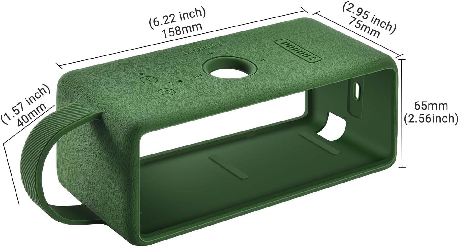 ESTUCHE PROTECTOR DE SILICONA PARA MARSHALL EMBERTON III VERDE - 3