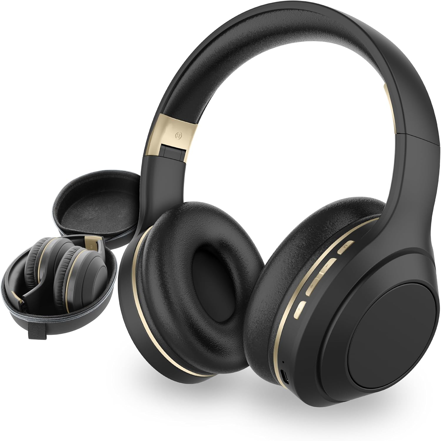 AUDÍFONOS OVER EAR SENTRY OSH BLUETOOTH INALÁMBRICOS CON CANCELACIÓN ACTIVA DE RUIDO, BATERÍA 22 HORAS, NEGRO - 1