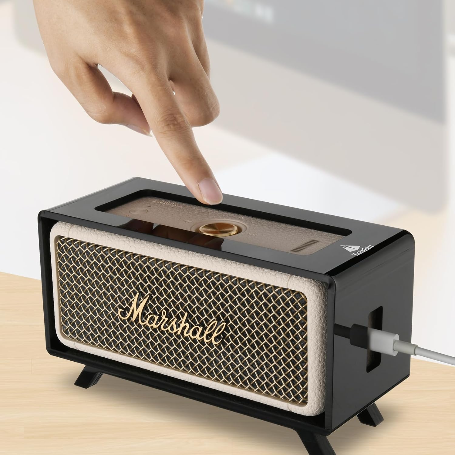 SOPORTE DE ESCRITORIO ACRÍLICO TXESIGN PARA PARLANTES MARSHALL EMBERTON/EMBERTON II/EMBERTON III NEGRO - 4