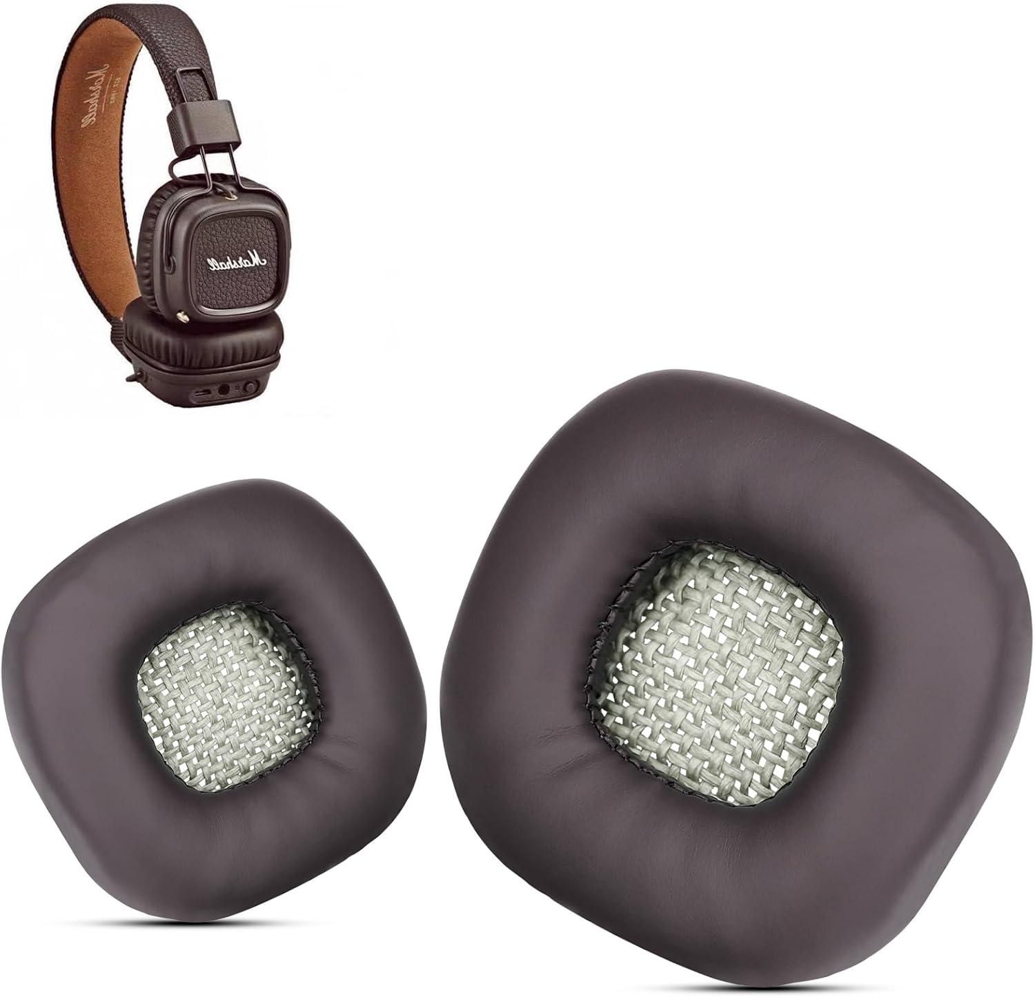 ALMOHADILLAS DE REPUESTO KRONE KALPASMOS PARA AUDÍFONOS MARSHALL MAJOR I/II MARRÓN - 1