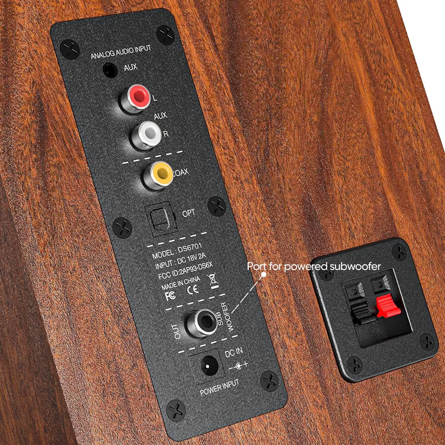 PARLANTES BLUETOOTH SAIYIN BOOKSHELF CON SUBWOOFER - 3