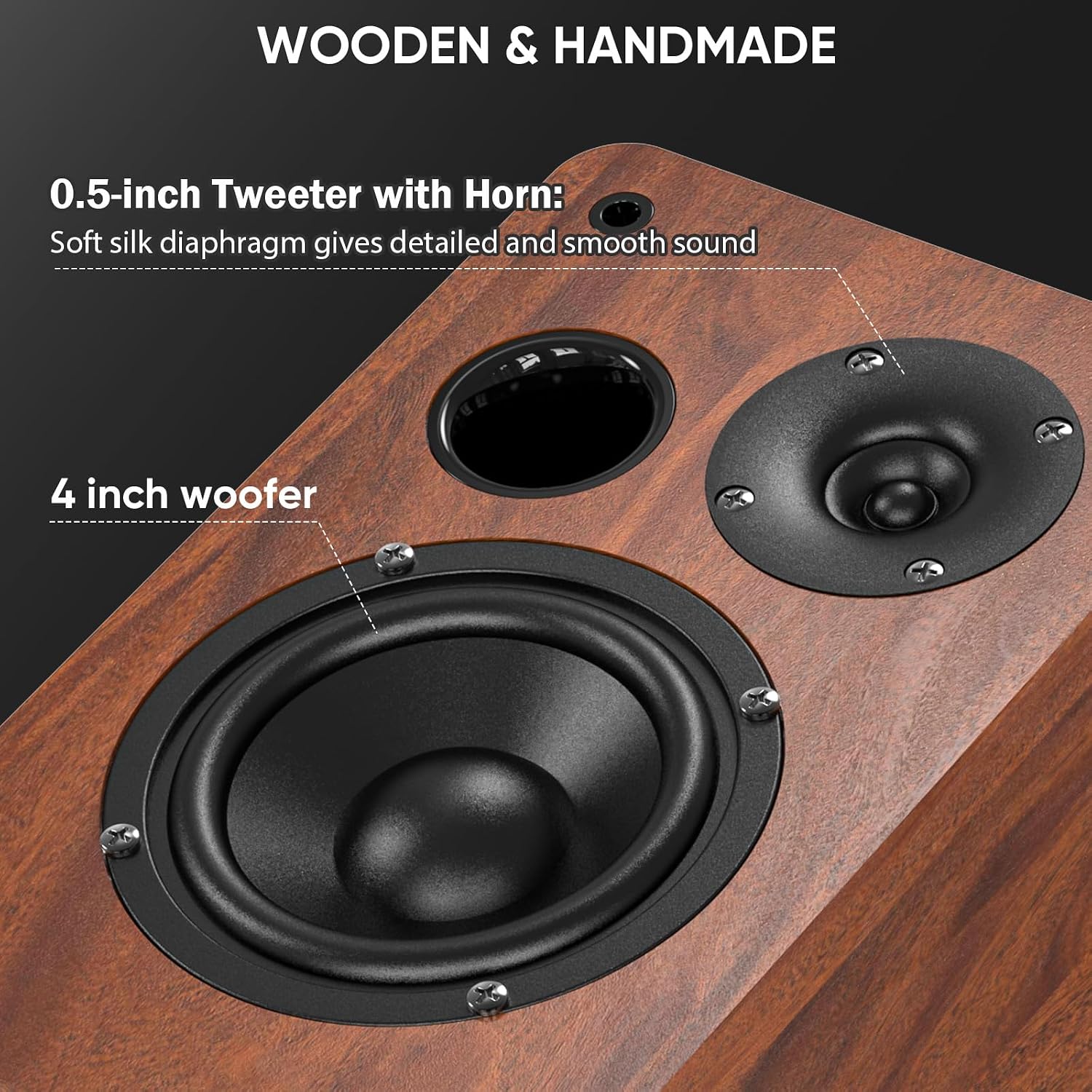 PARLANTES BLUETOOTH SAIYIN BOOKSHELF CON SUBWOOFER - 4
