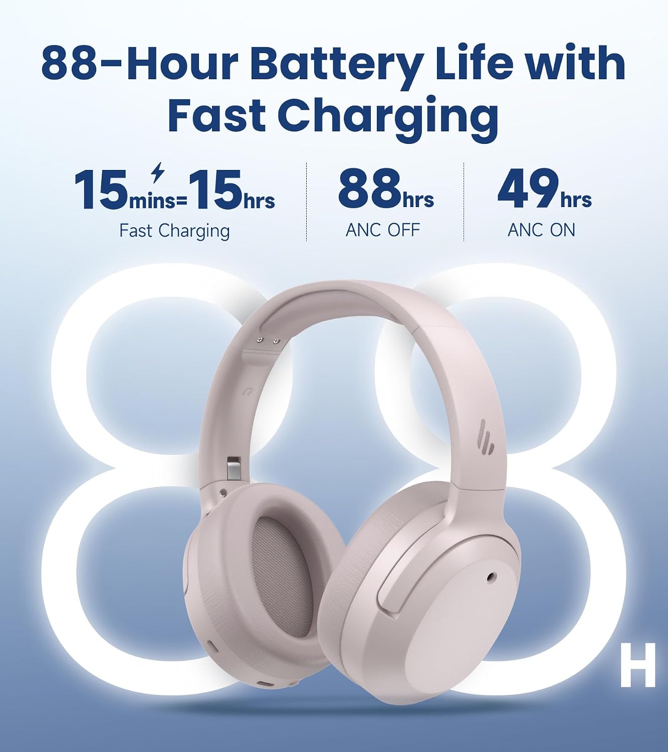 AUDÍFONOS OVER-EAR EDIFIER W820NB PLUS GEN 2 ROSA AHUMADO - 5