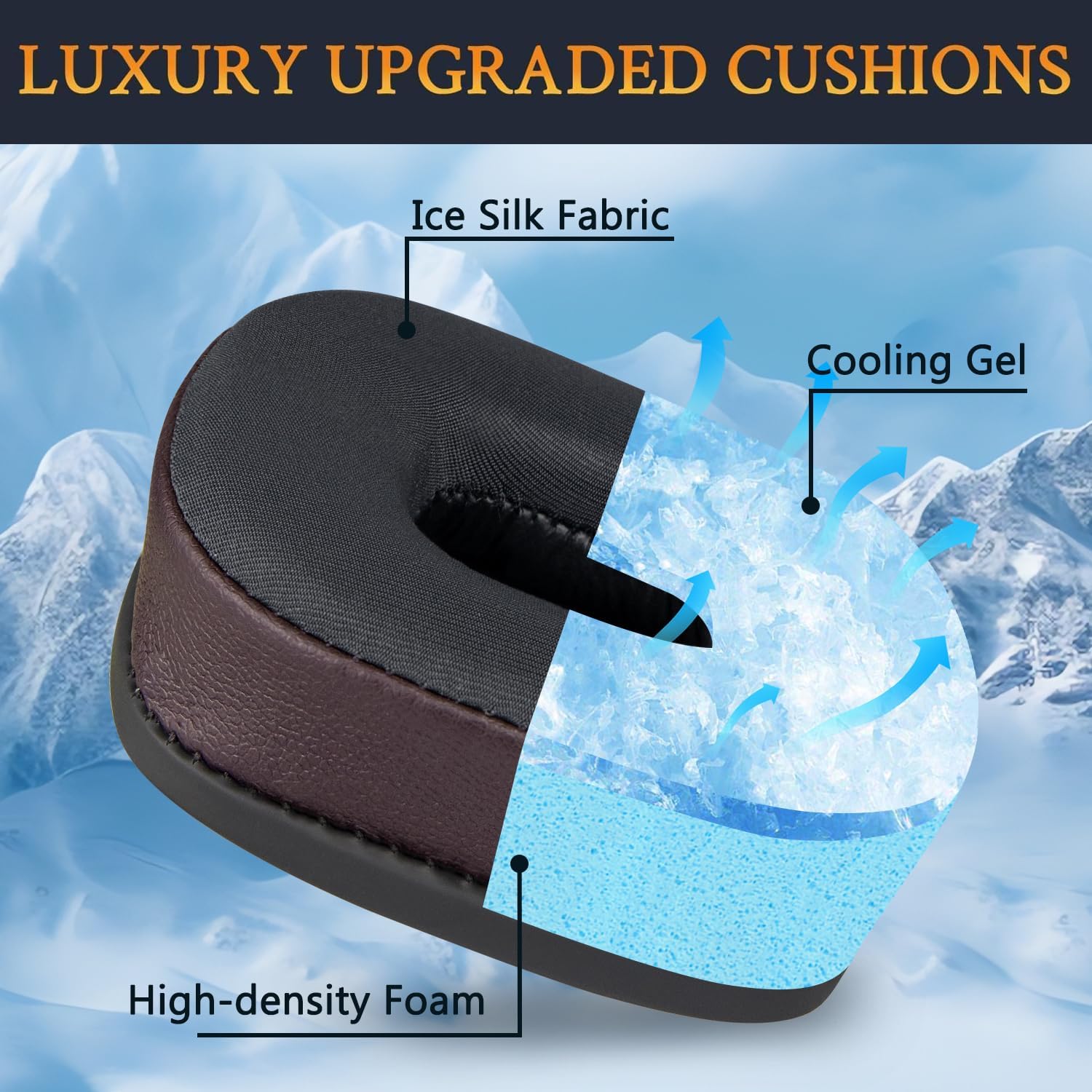 ALMOHADILLAS PARA AUDÍFONOS SOULWIT COOLING EARPADS PARA MARSHALL MAJOR I/II/III/IV/V CAFÉ OSCURO - 5