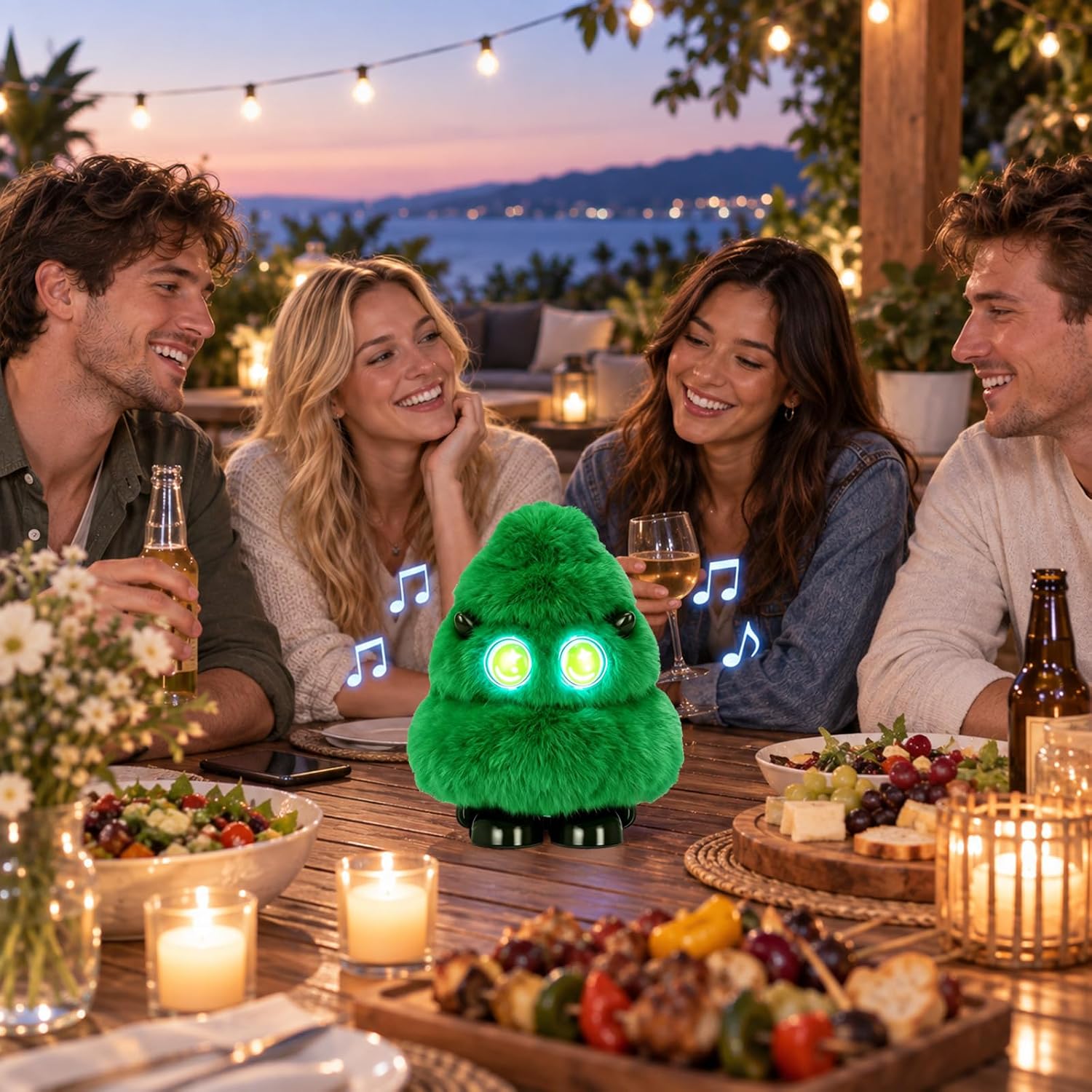 PARLANTE BLUETOOTH GRAUICI CHRISTMAS TREE PLUSH 15W CON LED - 5