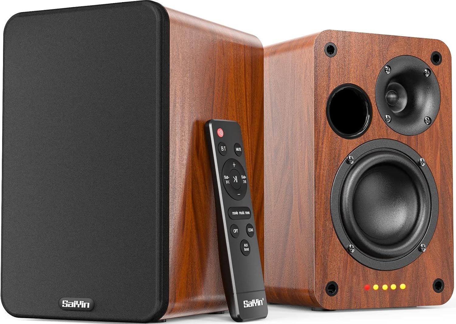 PARLANTES SAIYIN BLUETOOTH ACTIVOS BOOKSHELF 30W X 2 - 1