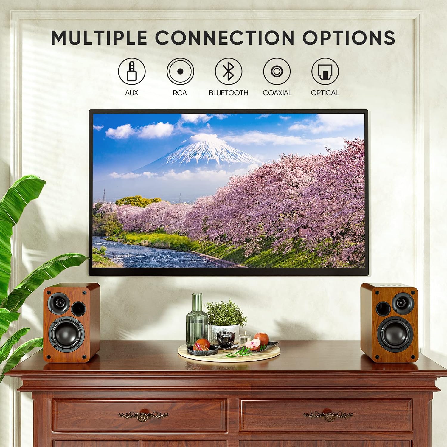 PARLANTES SAIYIN BLUETOOTH ACTIVOS BOOKSHELF 30W X 2 - 5