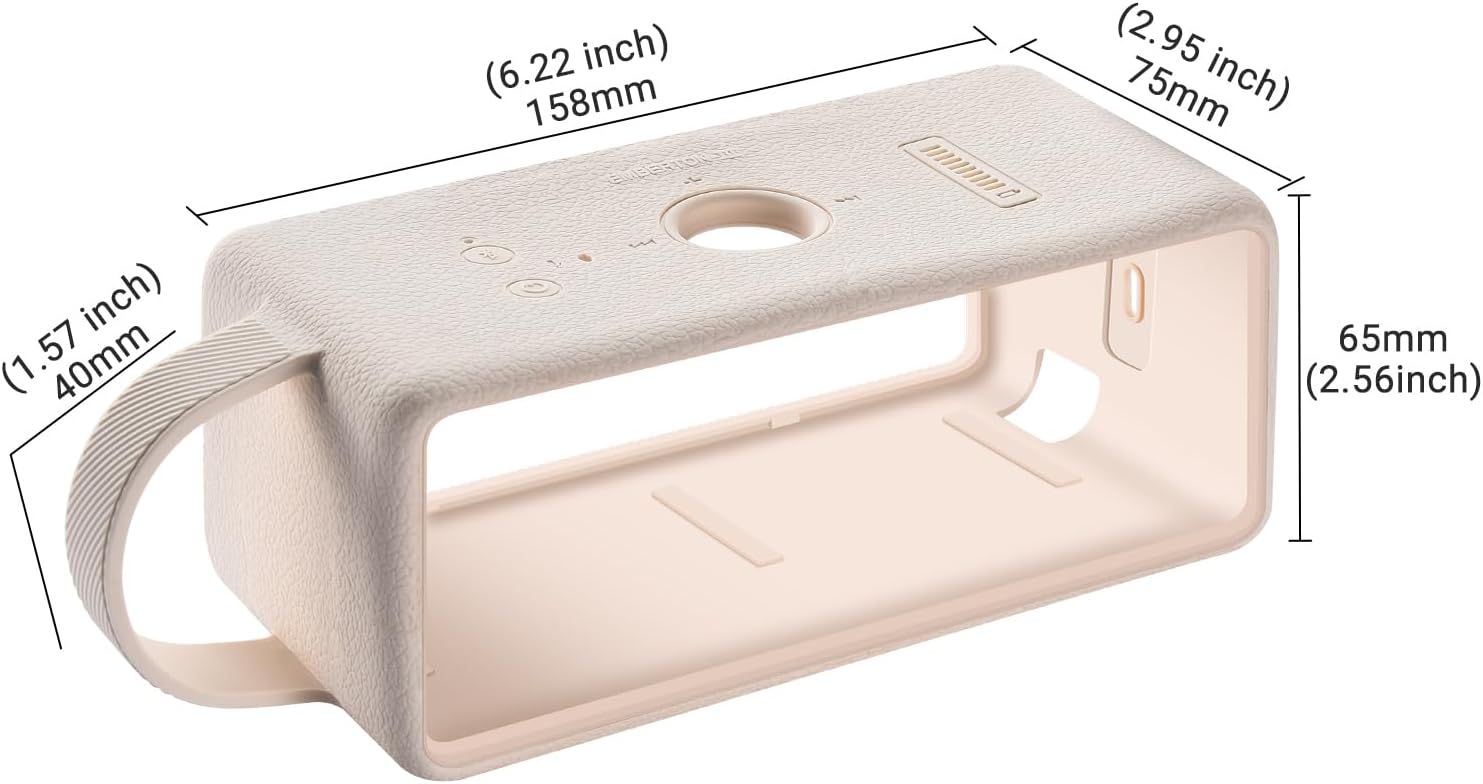 ESTUCHE DE SILICONA PARA MARSHALL EMBERTON III COLOR CREMA - 3