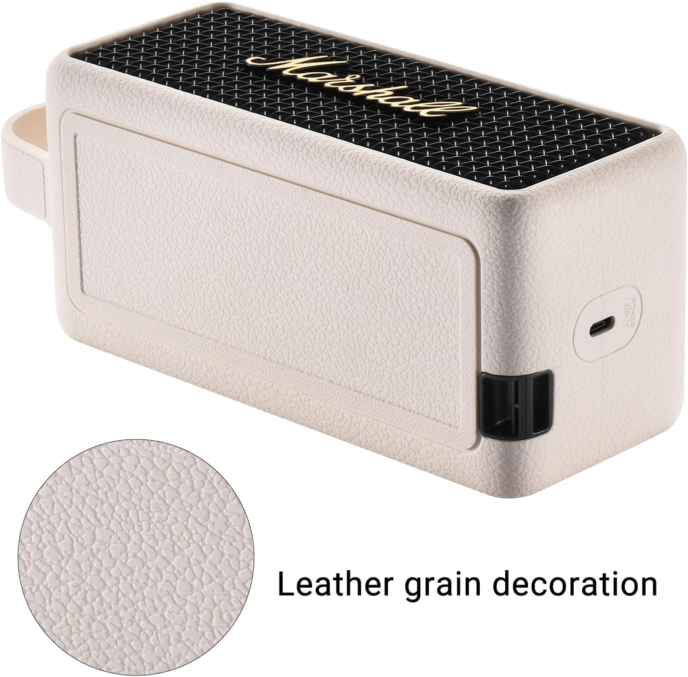 ESTUCHE DE SILICONA PARA MARSHALL EMBERTON III COLOR CREMA - 5