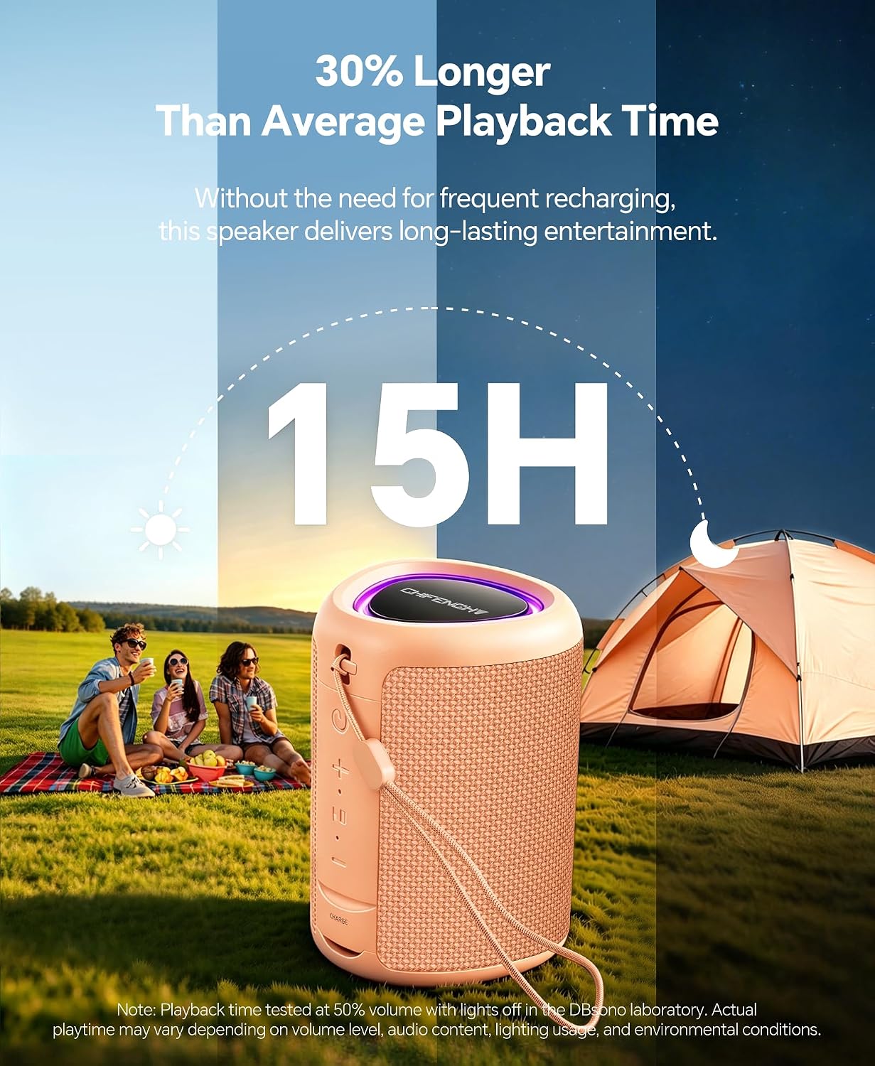 PARLANTE BLUETOOTH PORTÁTIL CHIFENCHY PULSESOUND 20W IMPERMEABLE - 2
