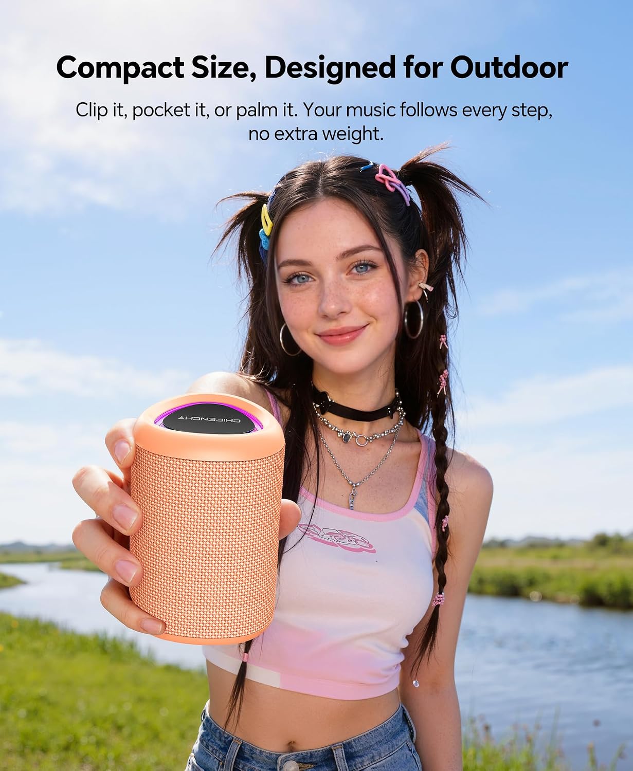 PARLANTE BLUETOOTH PORTÁTIL CHIFENCHY PULSESOUND 20W IMPERMEABLE - 5