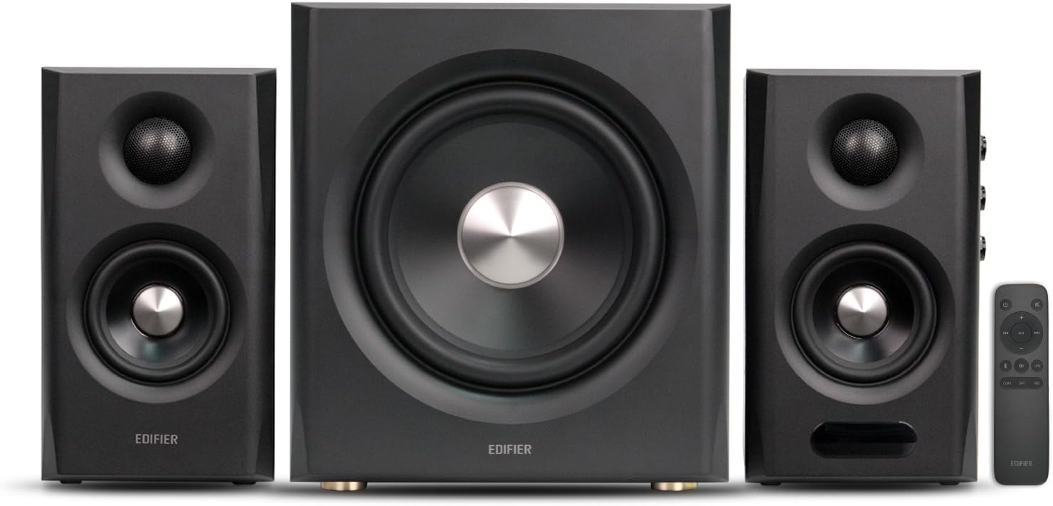 PARLANTES EDIFIER S355DB 2.1 CON SUBWOOFER INALÁMBRICO 150W NEGRO - 1