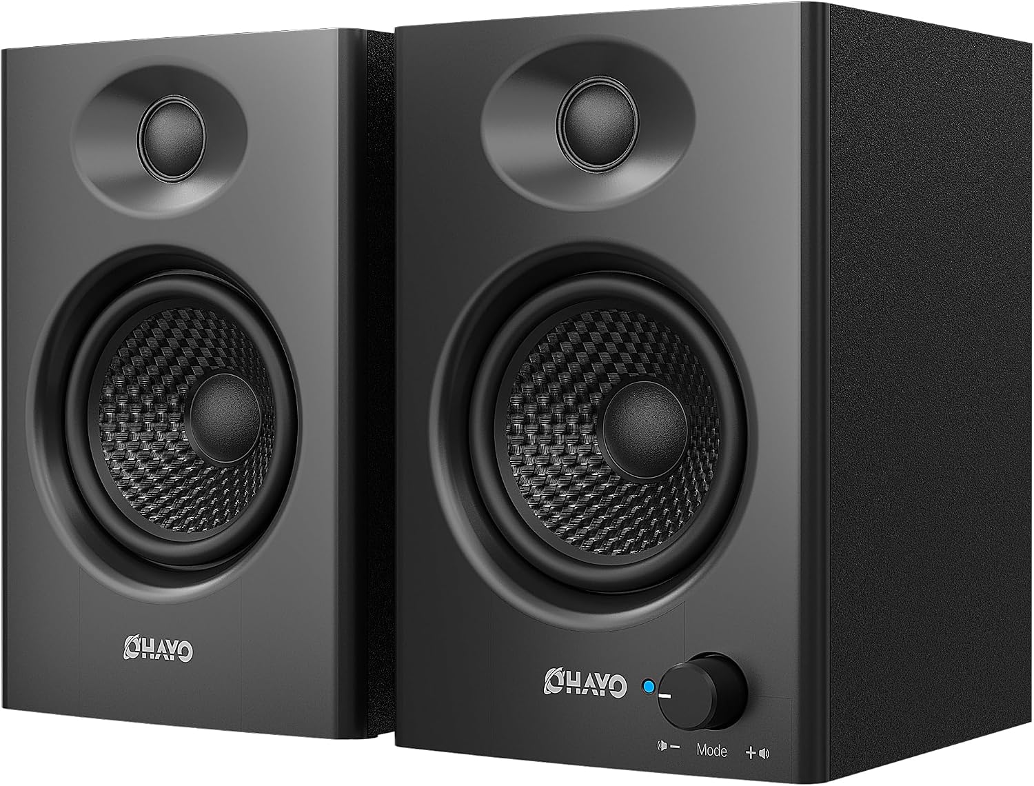 PARLANTES PARA COMPUTADORA OHAYO 60W BLUETOOTH 5.3 STEREO 2.0 NEGRO - 1
