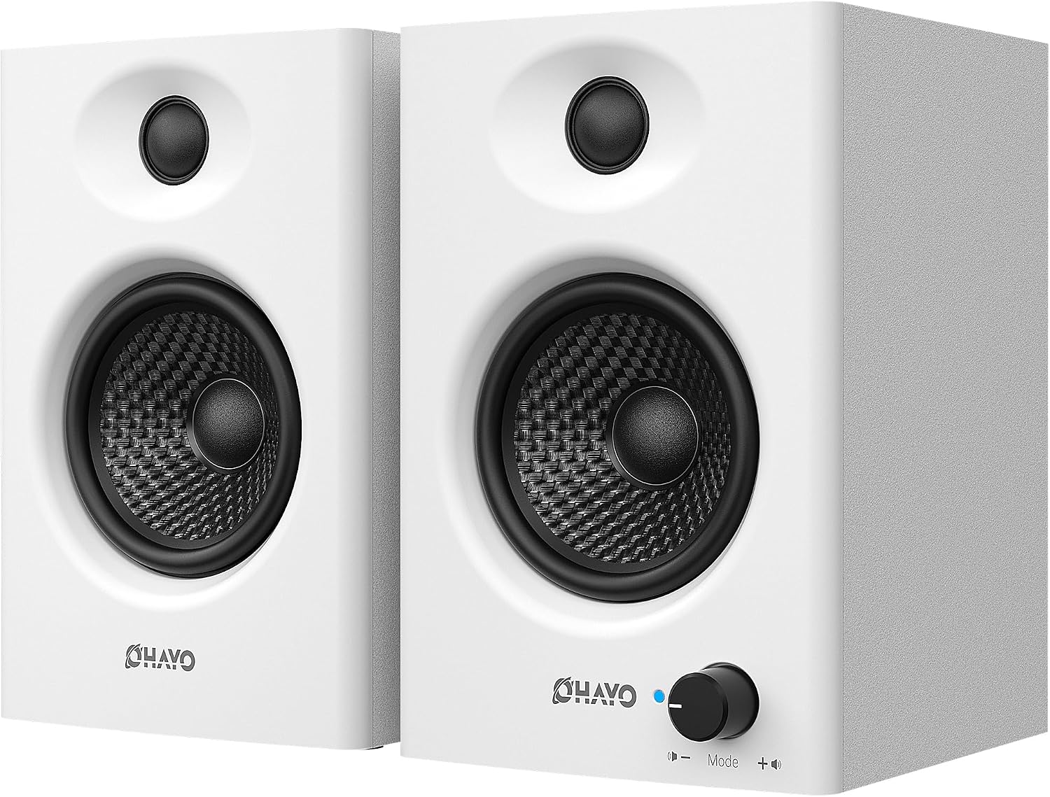 PARLANTES DE COMPUTADORA OHAYO 60W BLUETOOTH 5.3 STEREO 2.0 BLANCO - 1