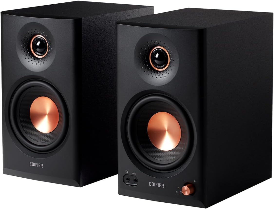 MONITOR DE ESTUDIO EDIFIER MR4.5 BI-AMPLIFICADO 80W NEGRO - 1