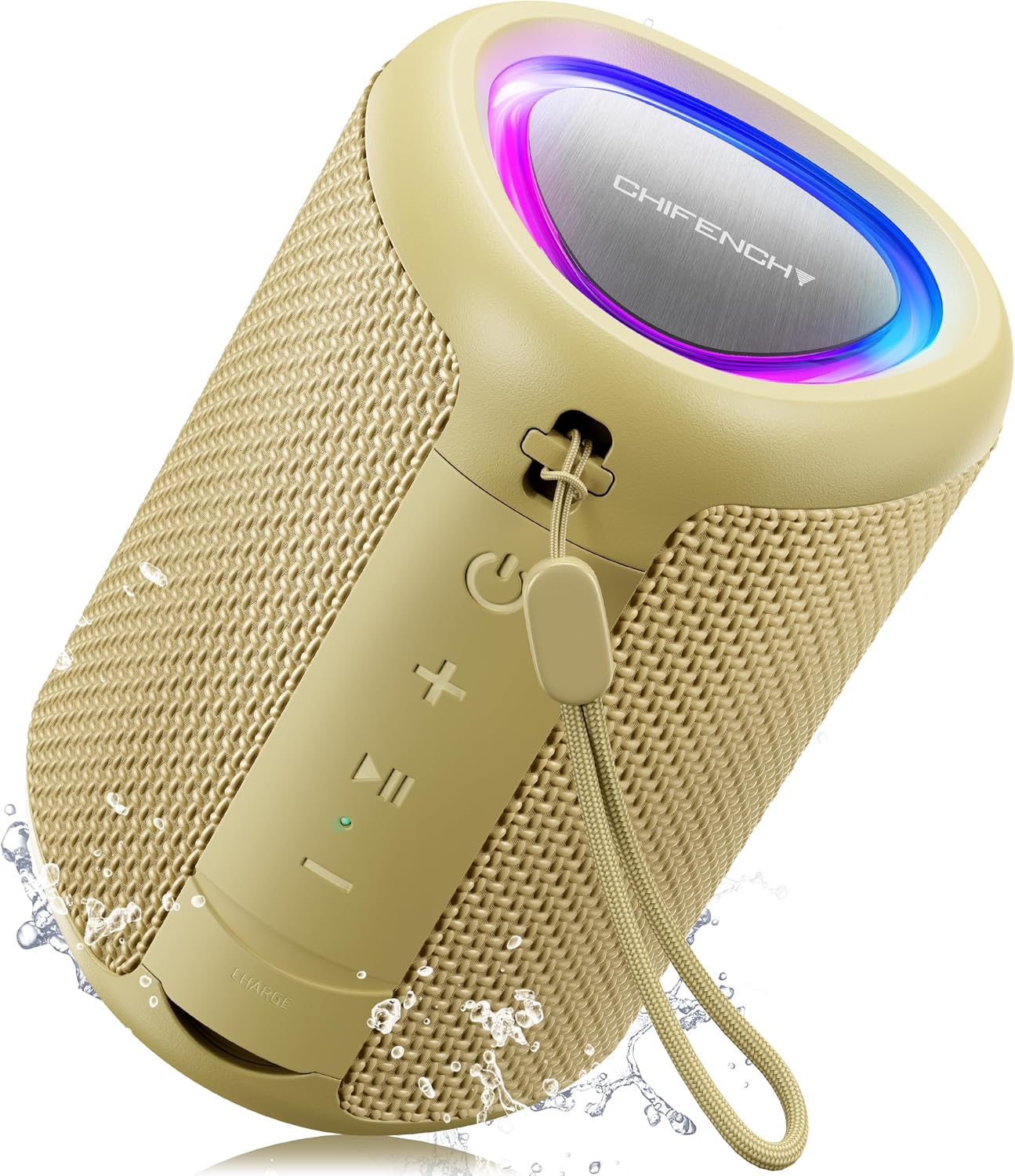 PARLANTE BLUETOOTH PORTÁTIL CHIFENCHY AMARILLO IMPERMEABLE - 1