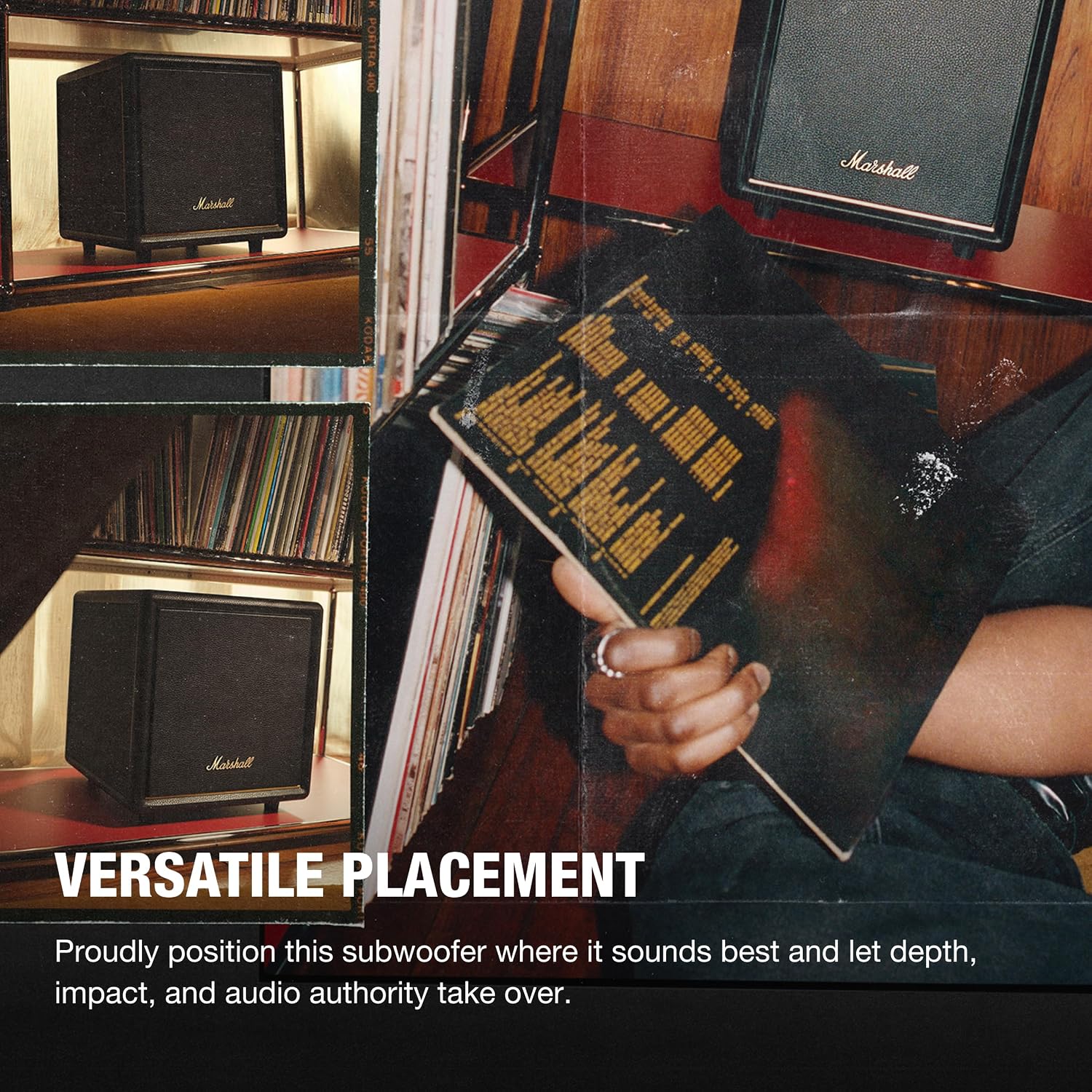 SUBWOOFER MARSHALL HESTON SUB 200 NEGRO - 4