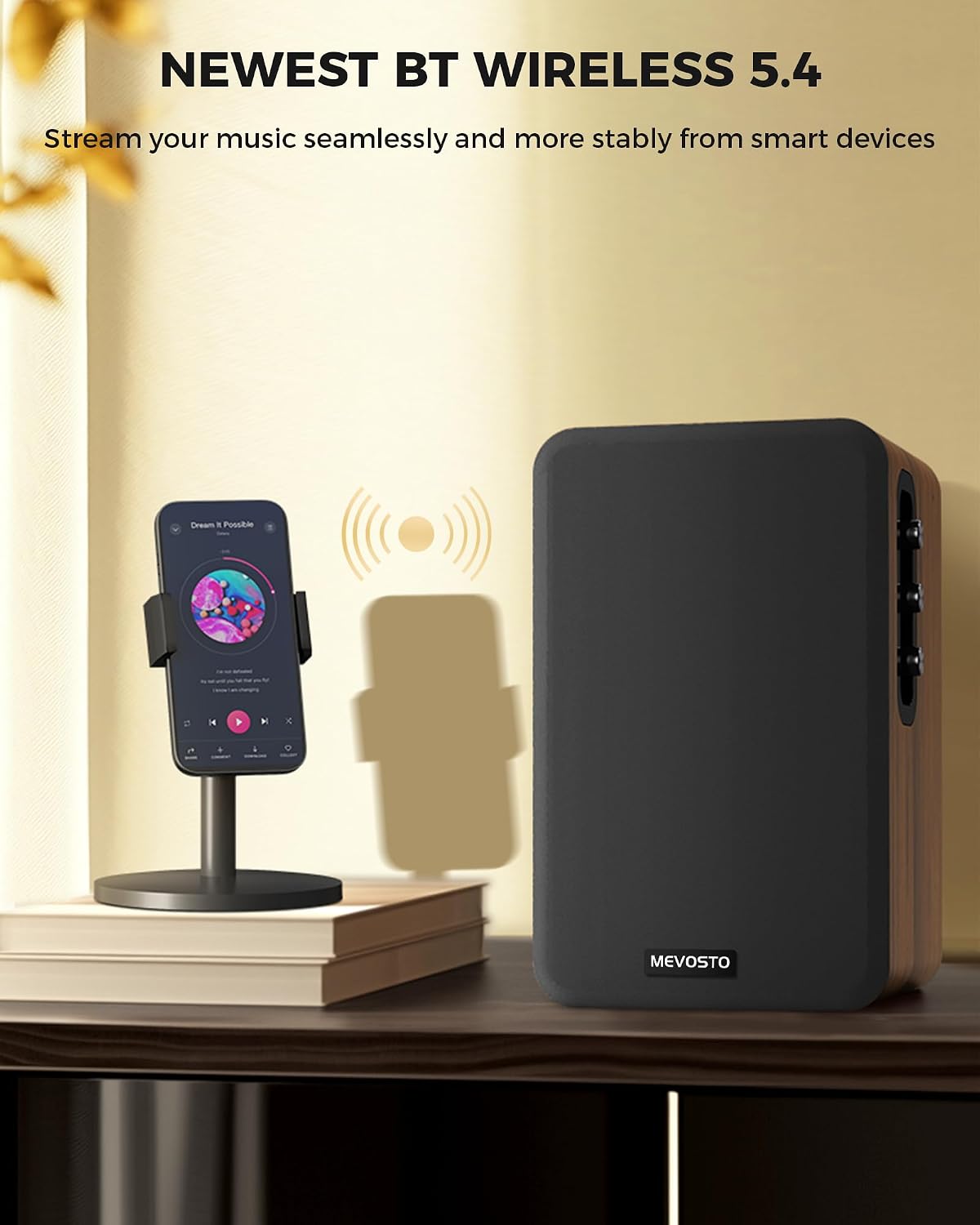 PARLANTES DE ESTANTERÍA ACTIVOS MEVOSTO DS19 5 PULGADAS - 5