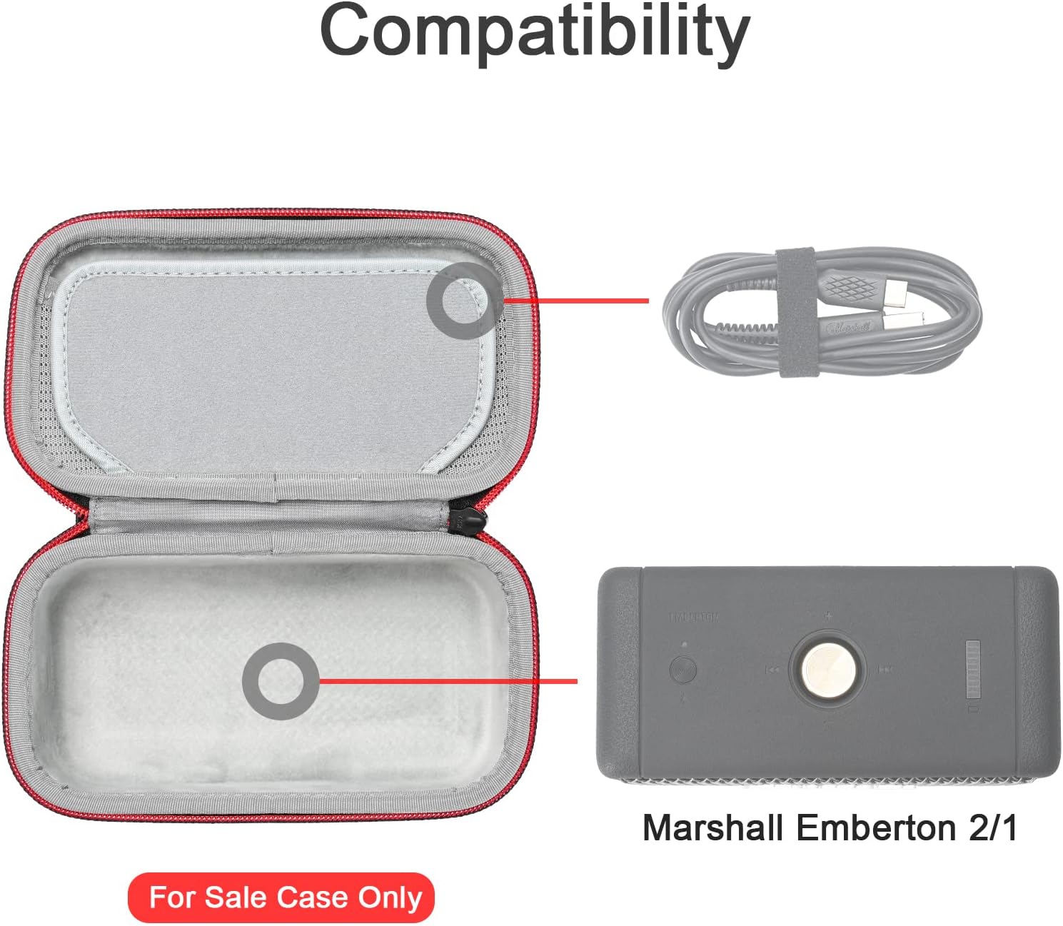 ESTUCHE RÍGIDO RLSOCO PARA PARLANTE BLUETOOTH MARSHALL EMBERTON III/II - 4