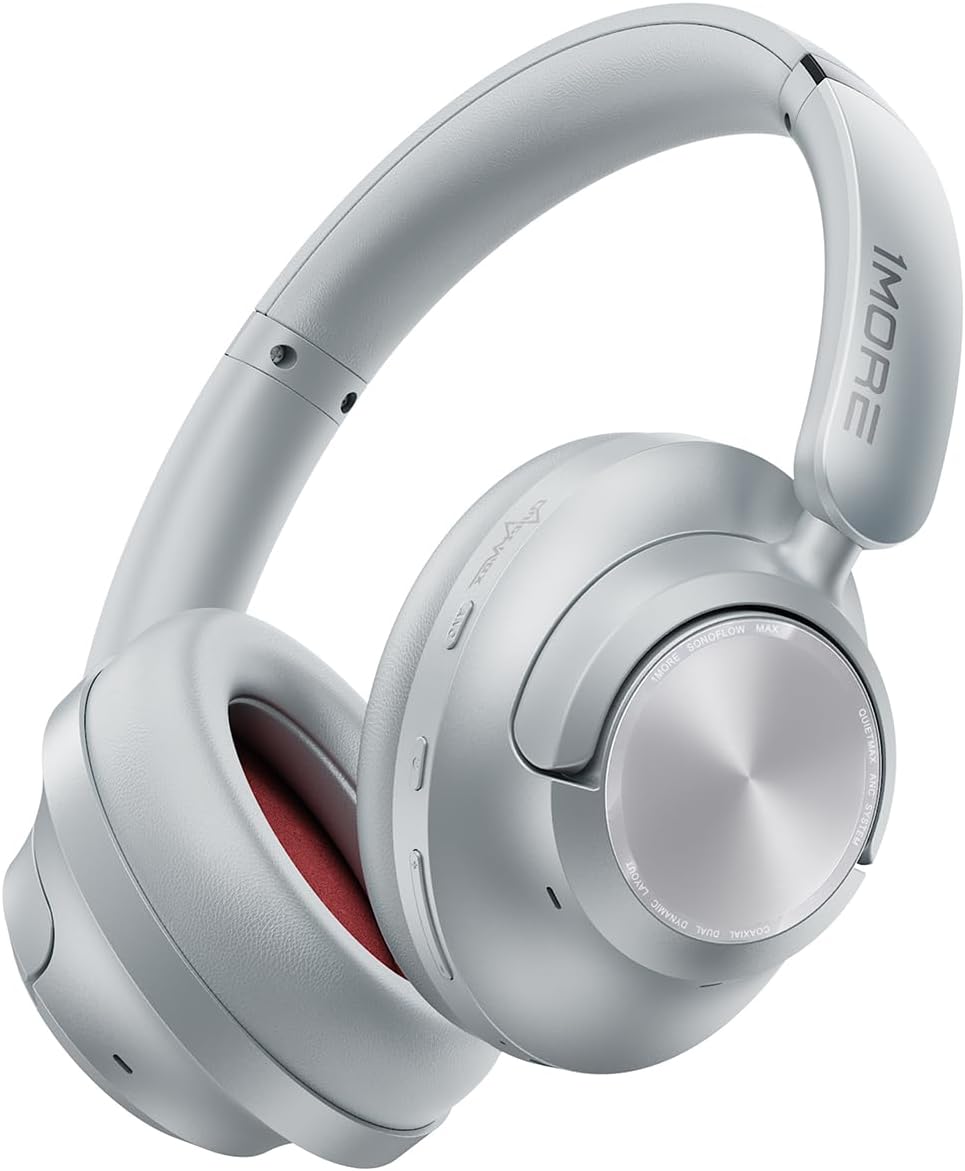 AUDÍFONOS OVER-EAR 1MORE SONOFLOW MAX PLATA 105H - 1